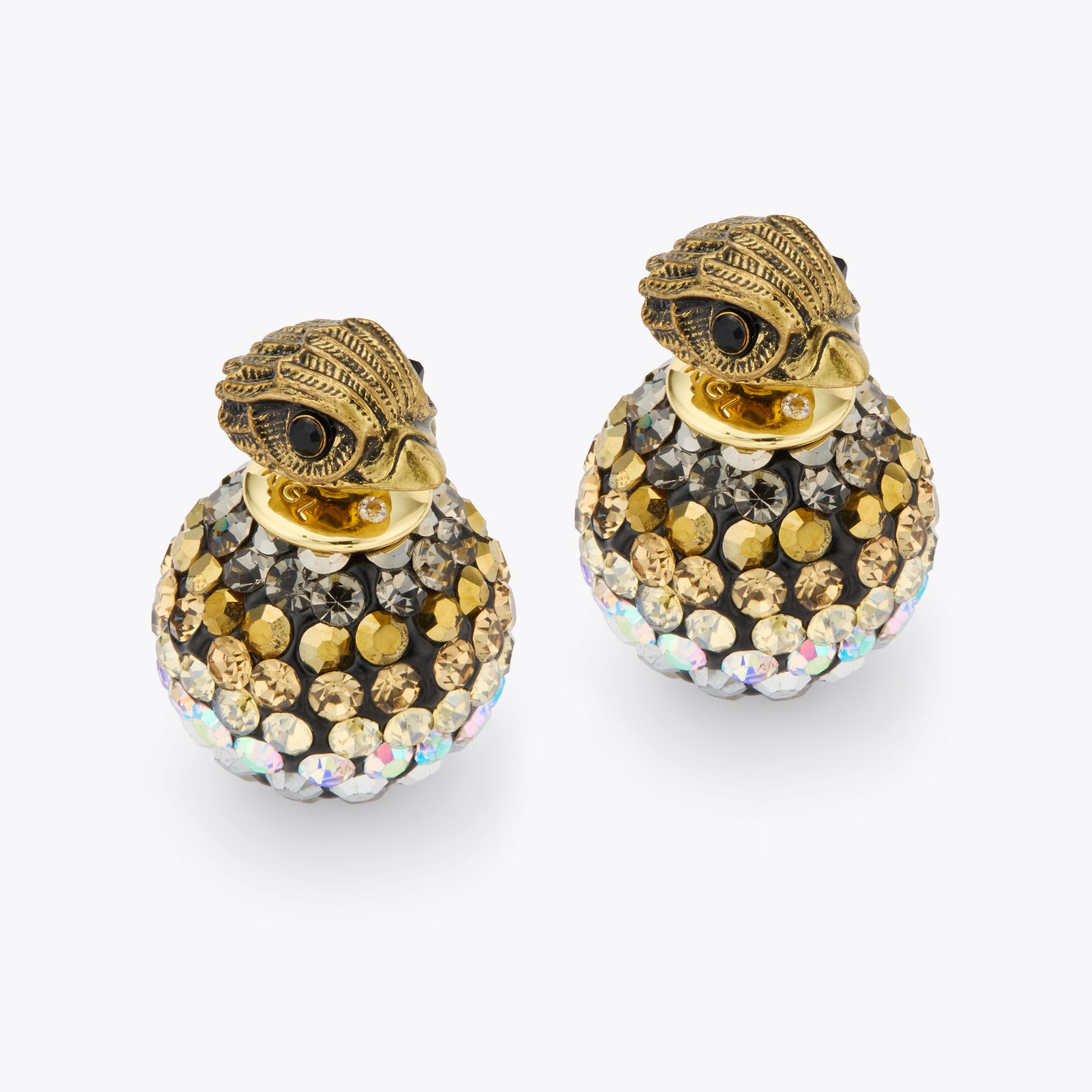 carvela by kurt geiger PAVE BUBBLE STUDS Crystal Embellished Bubble Stud Earrings by KURT GEIGER LONDON