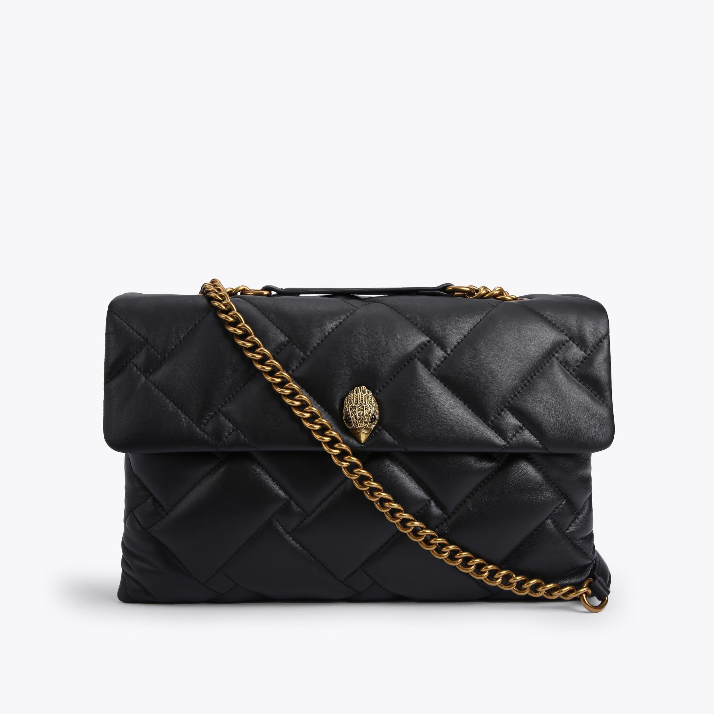 KENSINGTON SOFT XXL BAG Black Quilted Extra Large Soft Kensington Bag by KURT GEIGER LONDON