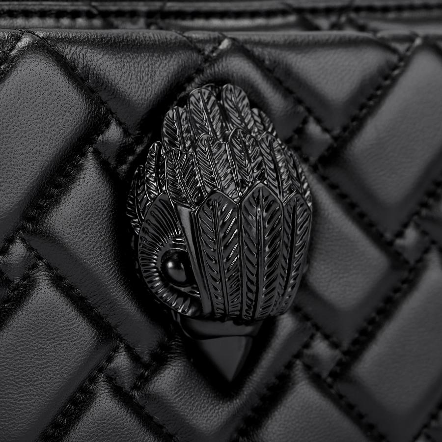 KENSINGTON XBODY KURT Black Leather Cross Body Bag by KURT GEIGER