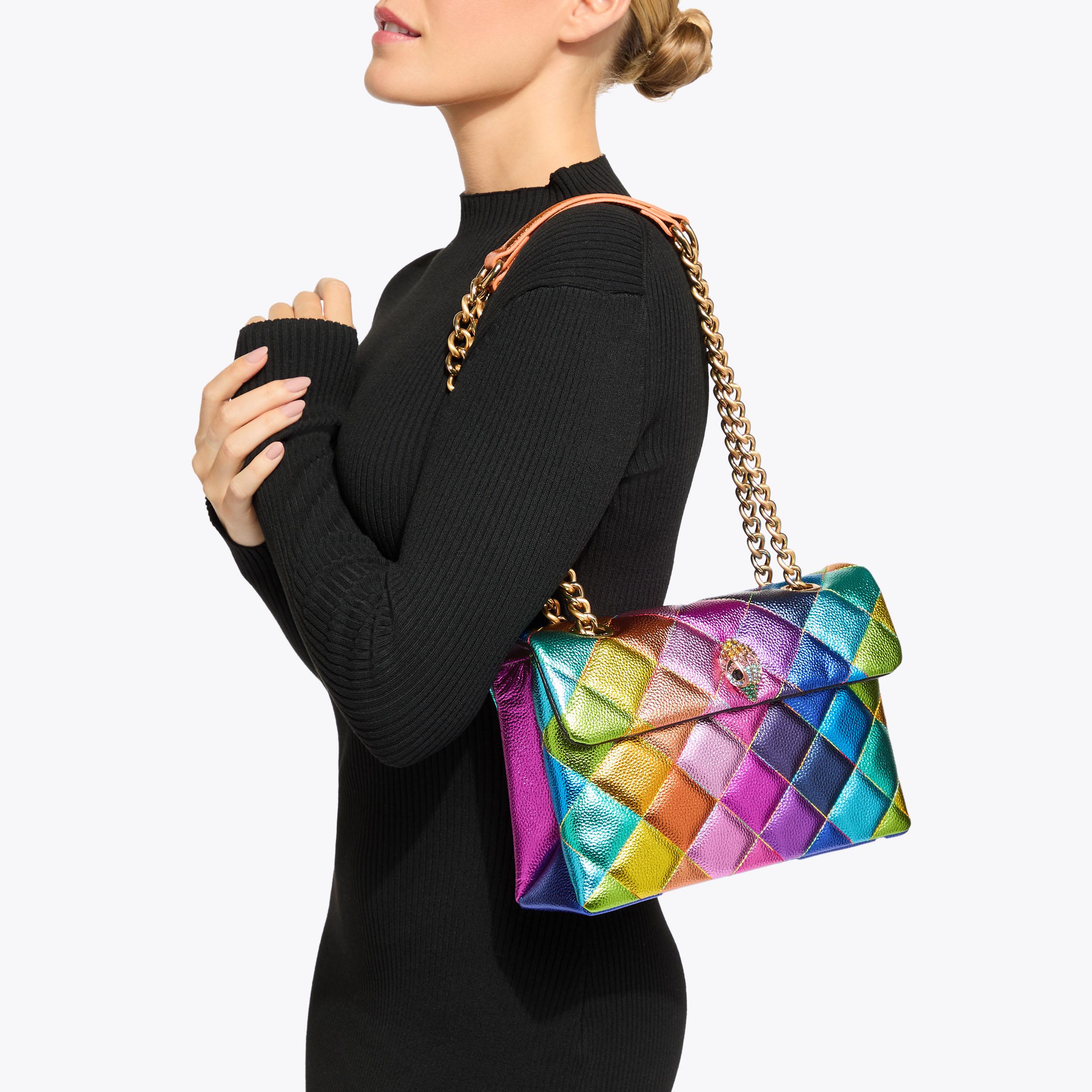 KENSINGTON BAG P Pebble Grain Diamond Shoulder Bag by KURT GEIGER