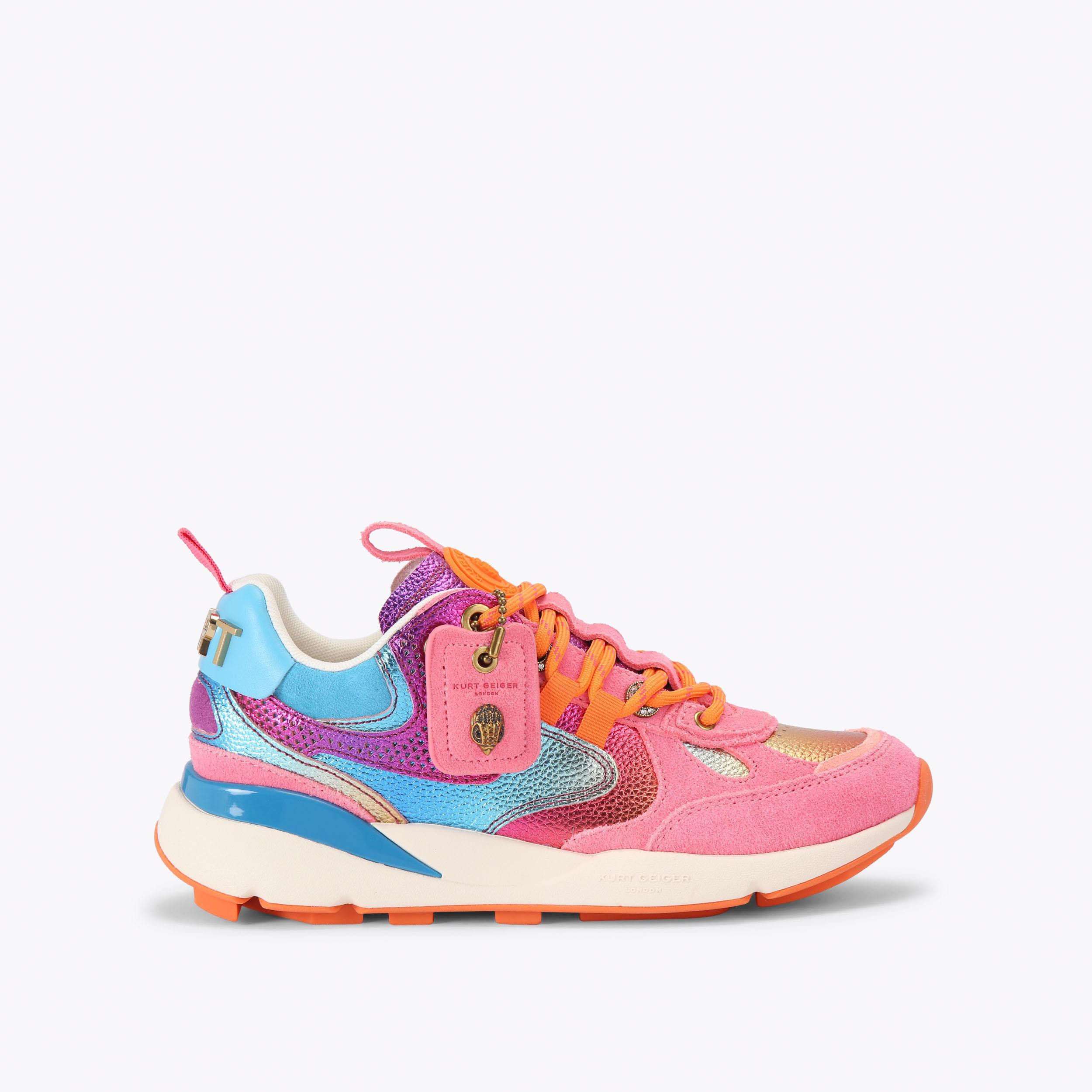 KURT RUNNER Camel Suede Lace Up Sneaker by Kurt Geiger London