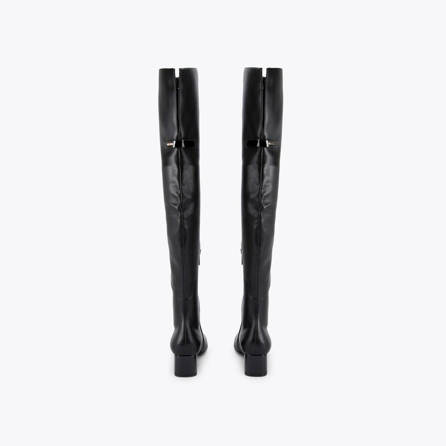 Bottes Overknee Cloutées CQ Couture - Cuir Véritable, Taille 45, Talon Aiguille - Neuf Avec Emballage