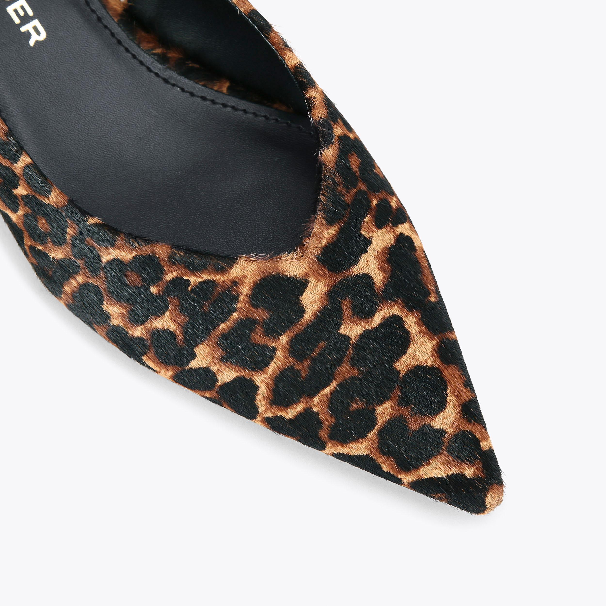 AGATHA Calfhair Leopard Kitten Heel by KG KURT GEIGER