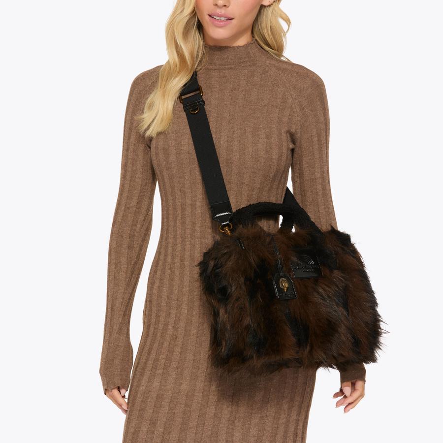 F FUR SM SOUTHBANK TOTE Faux Fur Southbank Tote Bag by KURT GEIGER