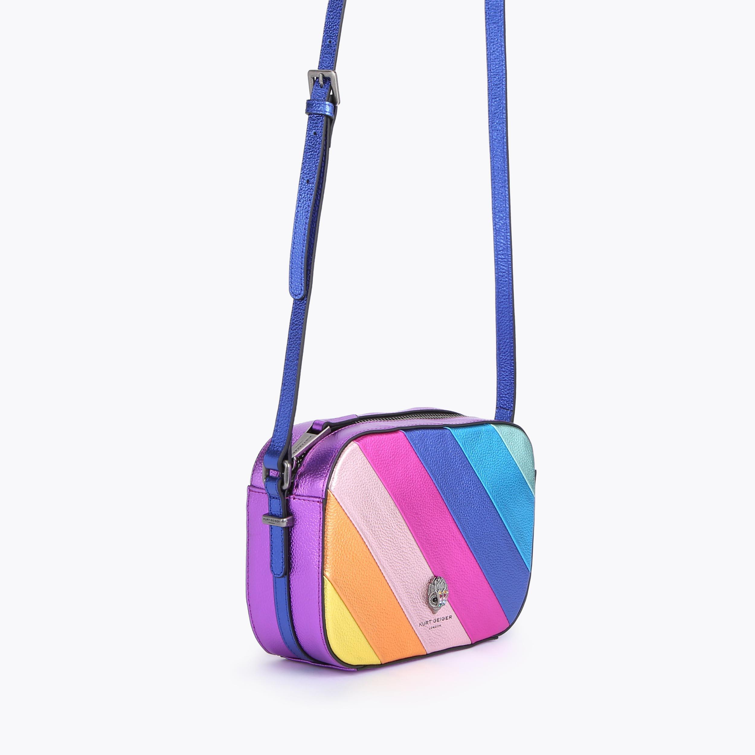 KENSINGTON CROSS BODY Rainbow Leather Cross Body Bag by KURT