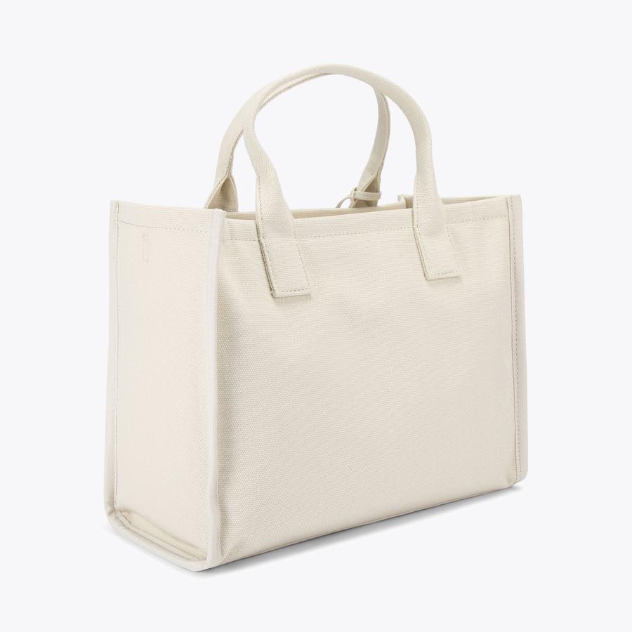 KURT TOTE White Canvas Tote Bag by Kurt Geiger London