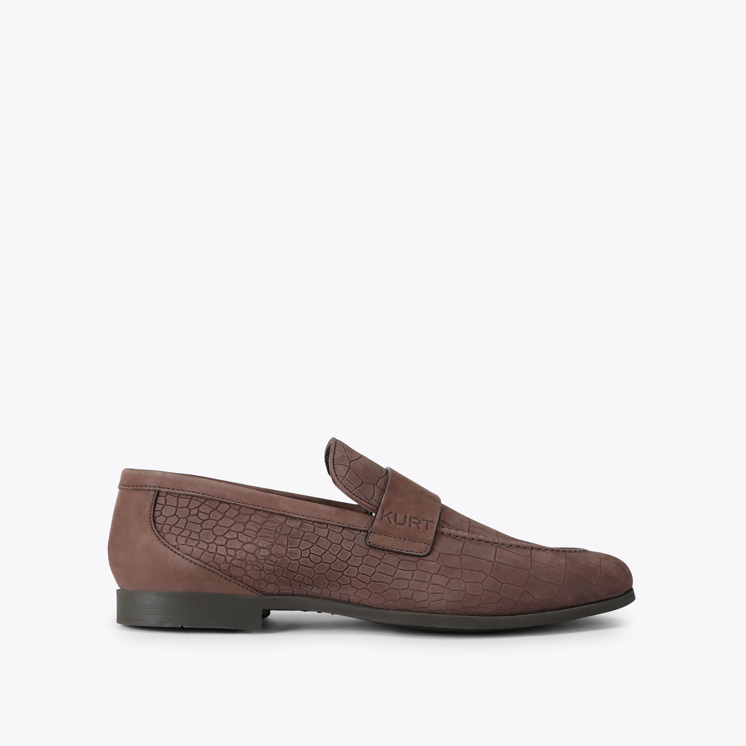 ALISTAIR Brown Leather Loafer by KURT GEIGER LONDON display picture 1