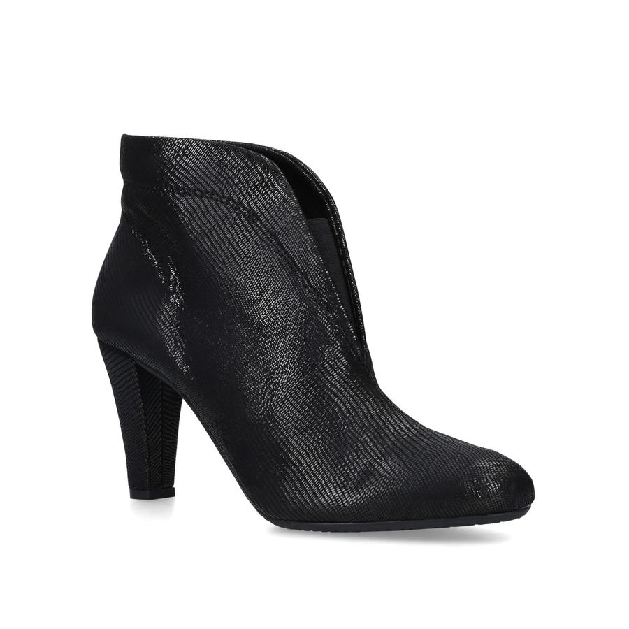 RIDA Black Mid Heel Ankle Boots by CARVELA COMFORT