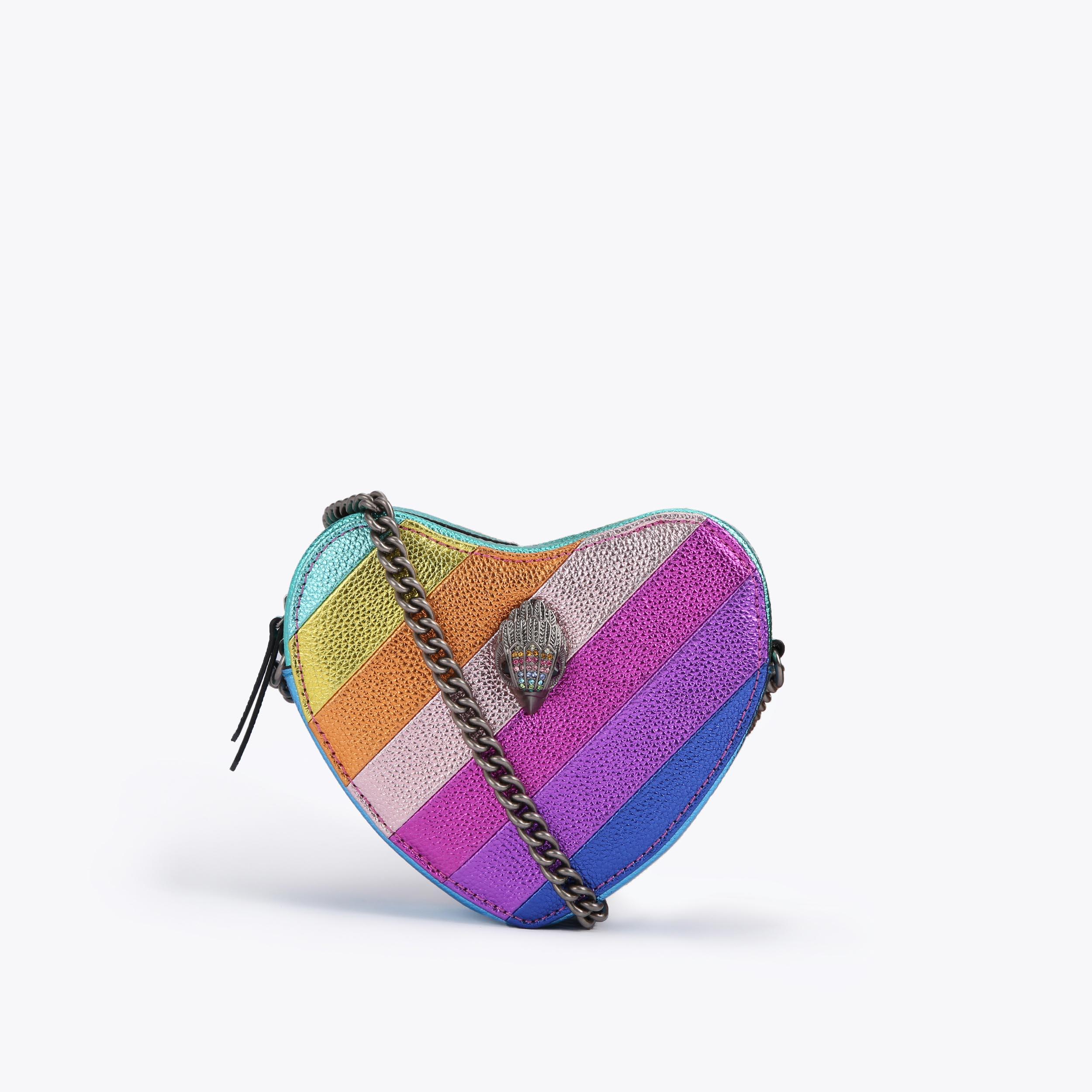 KENSINGTON HEART X BODY Kensington Rainbow Heart Cross Body Bag by KURT  GEIGER LONDON