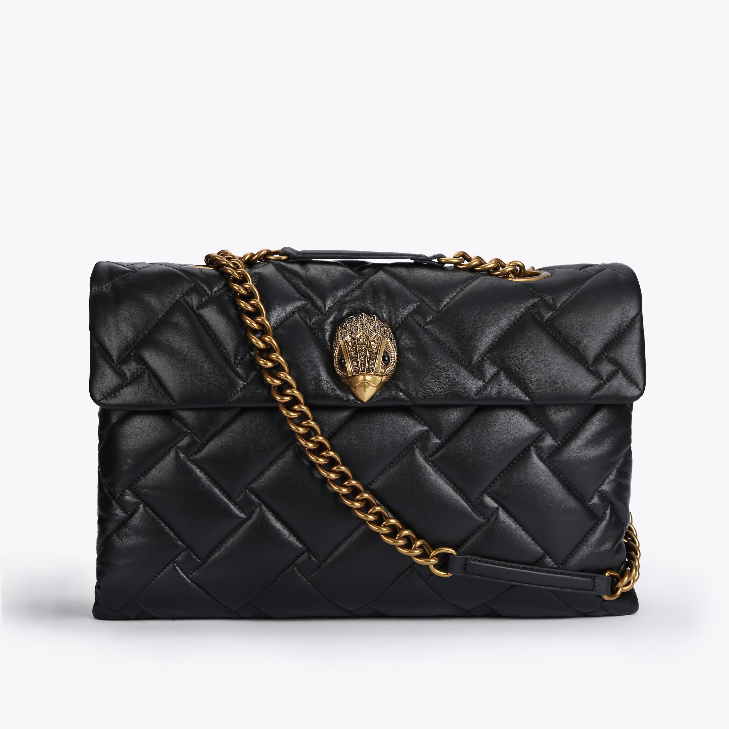 MACRO KENSINGTON SOFT BAG Black Quilted Leather Oversized Bag by KURT ...