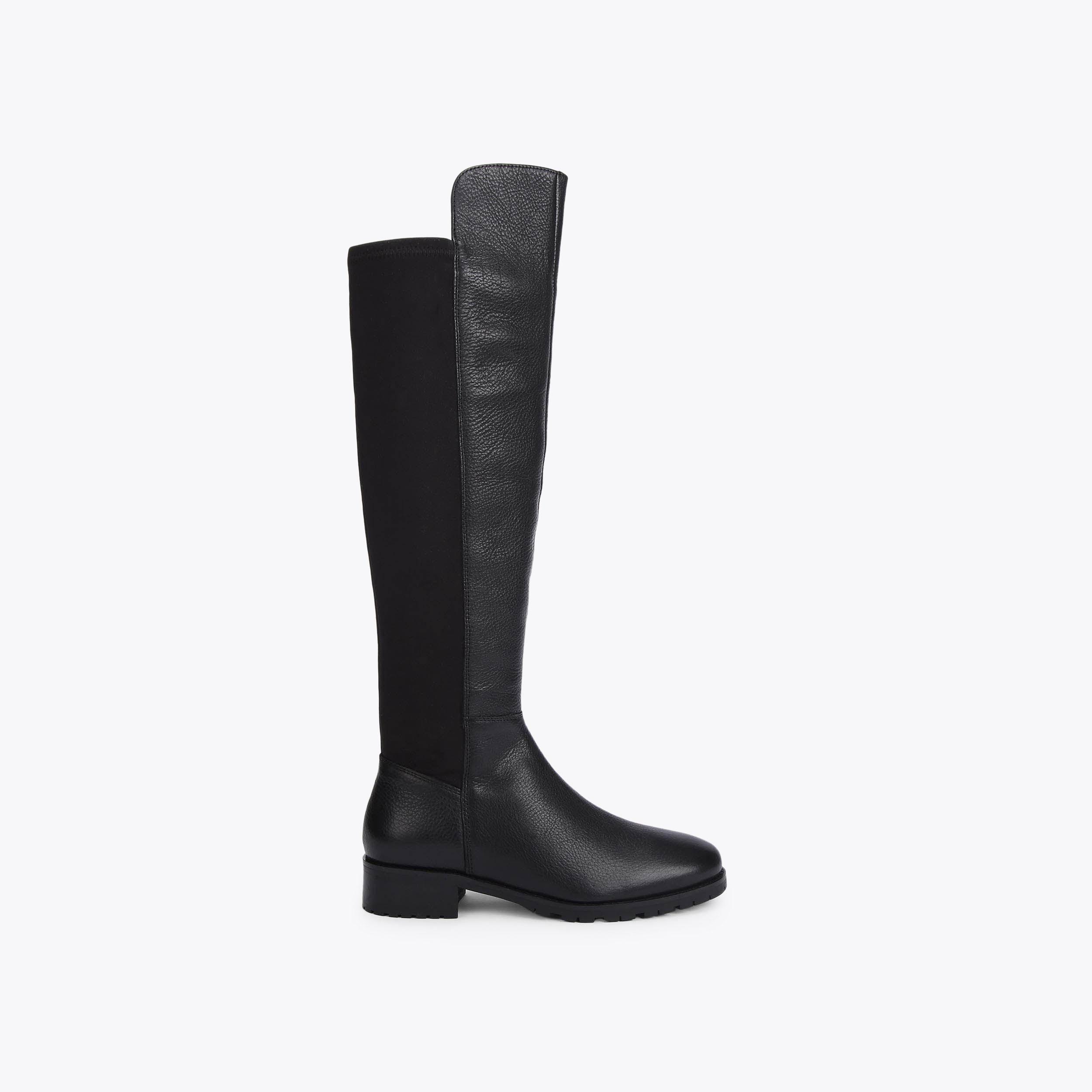 VANESSA 2 Black Leather High Leg Boots by CARVELA COMFORT