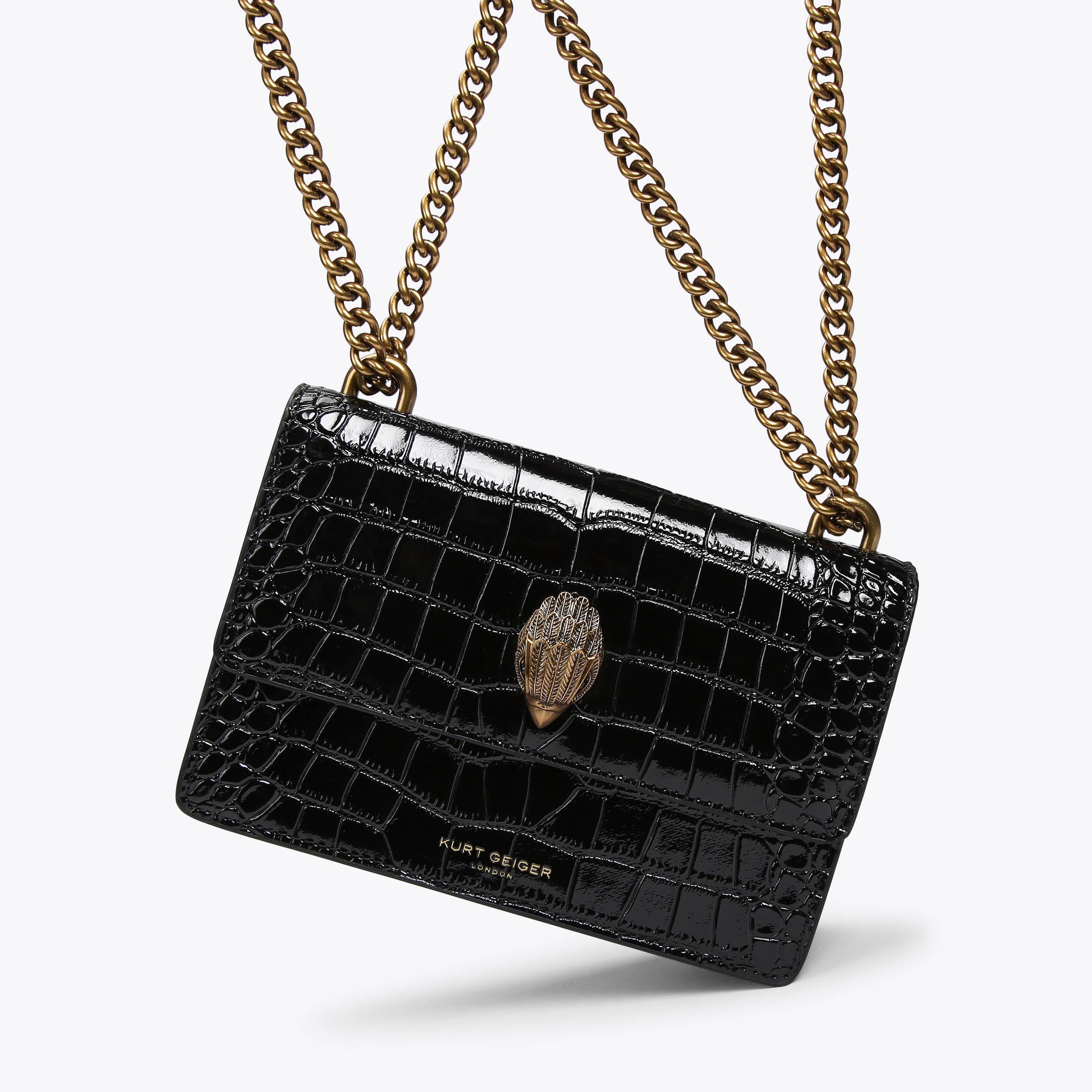 Black croc clearance cross body bag