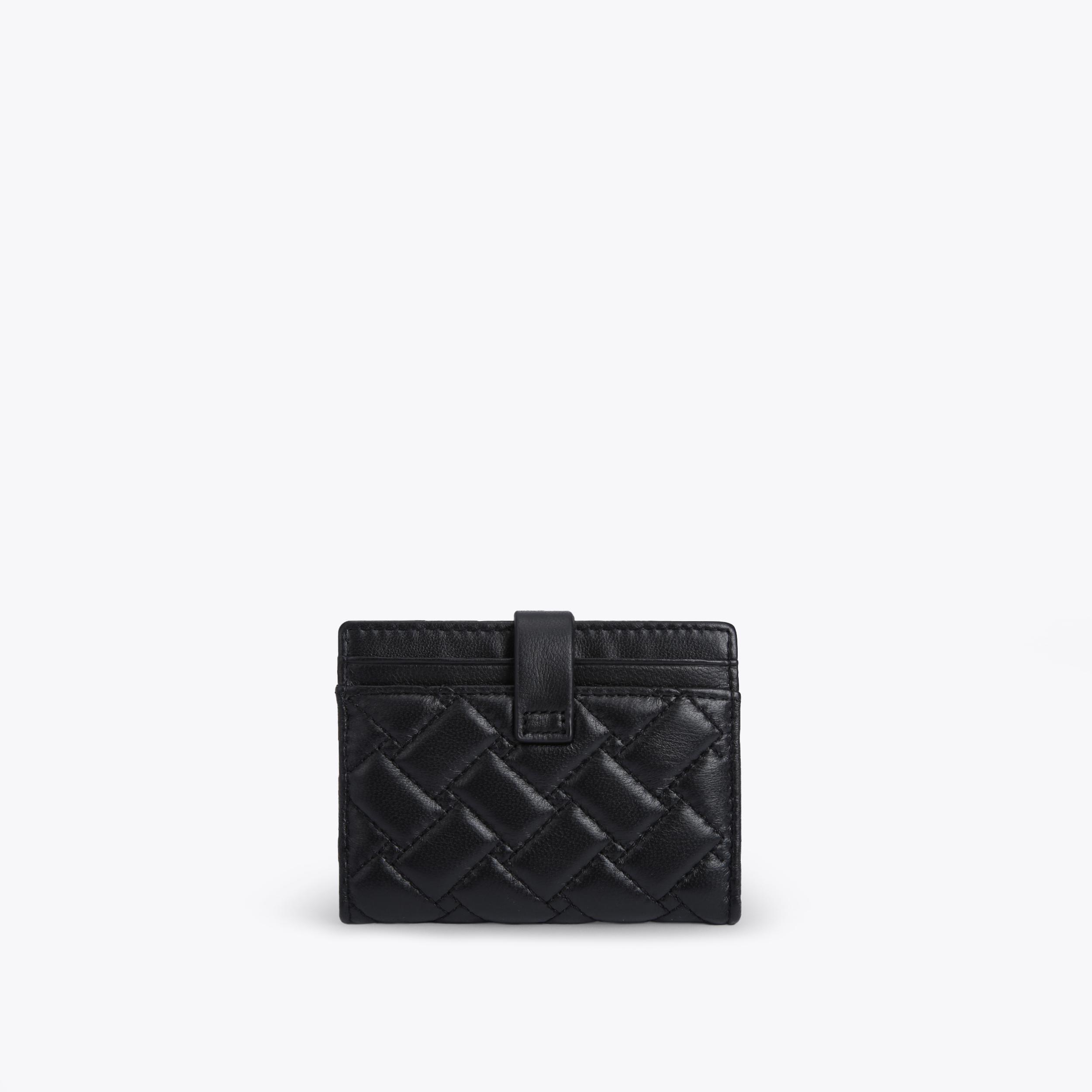 MULTI CARD HOLDER Black Quilted Card Holder by KURT GEIGER LONDON