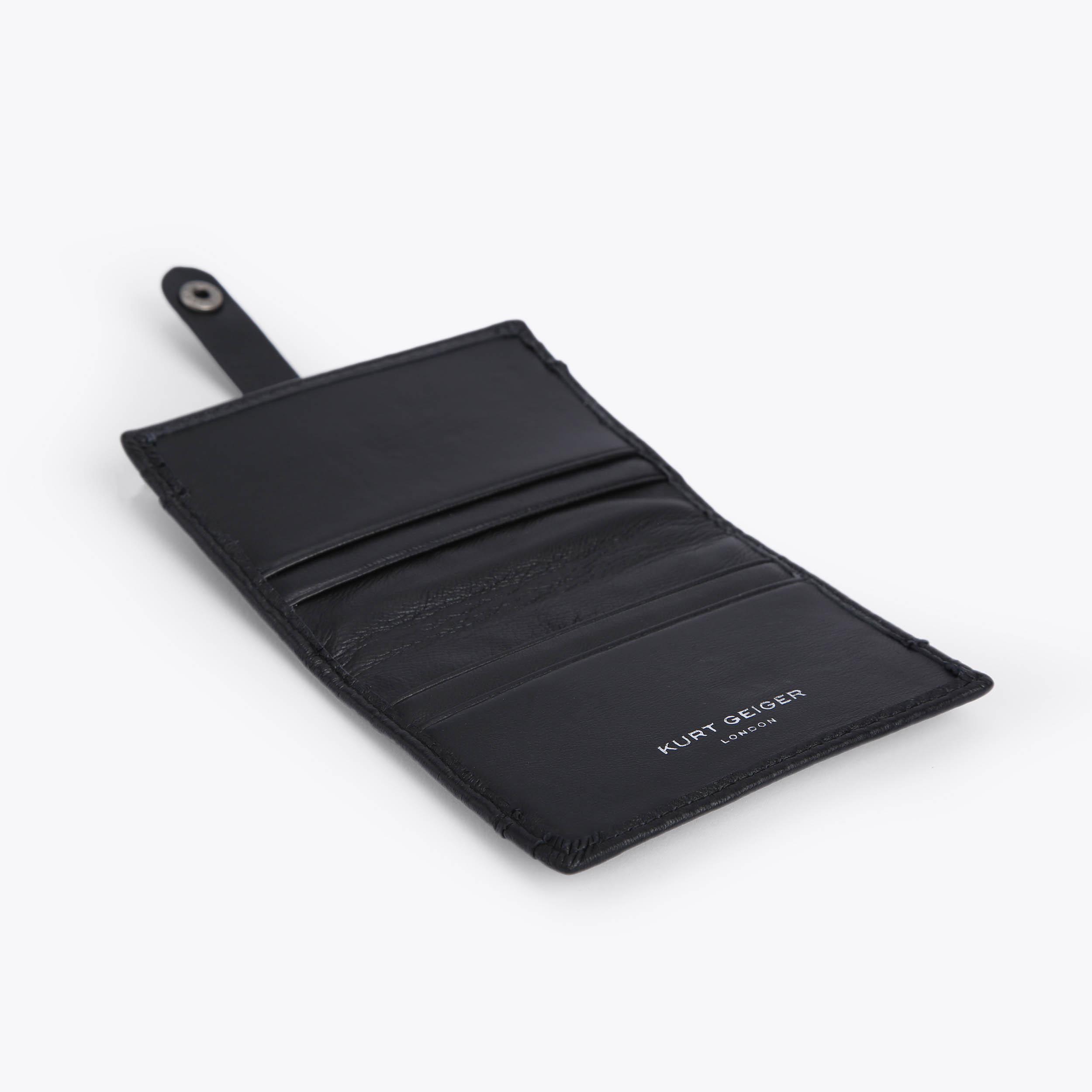 MULTI CARD HOLDER Black Quilted Card Holder by KURT GEIGER LONDON