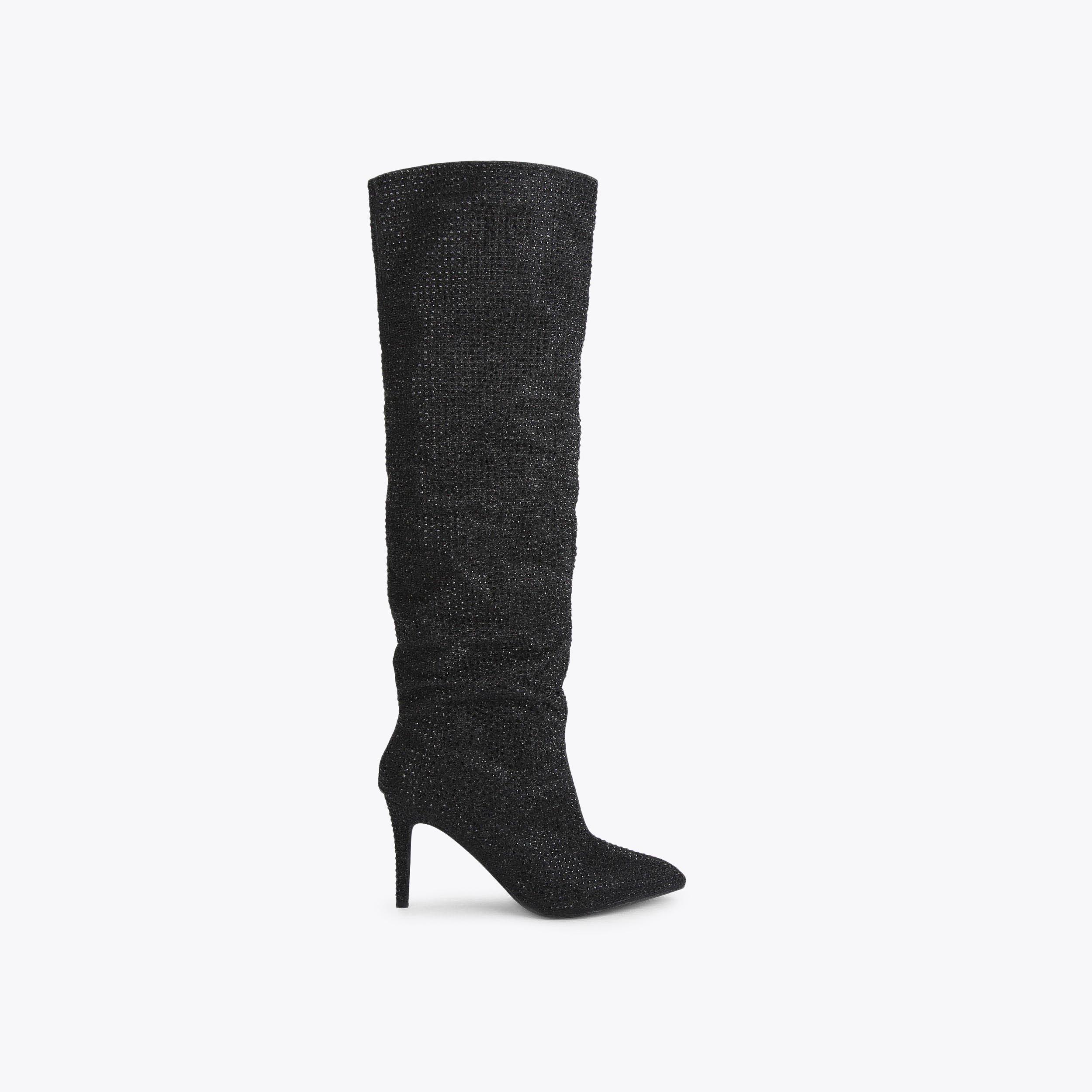 Carvela stroll outlet boots black