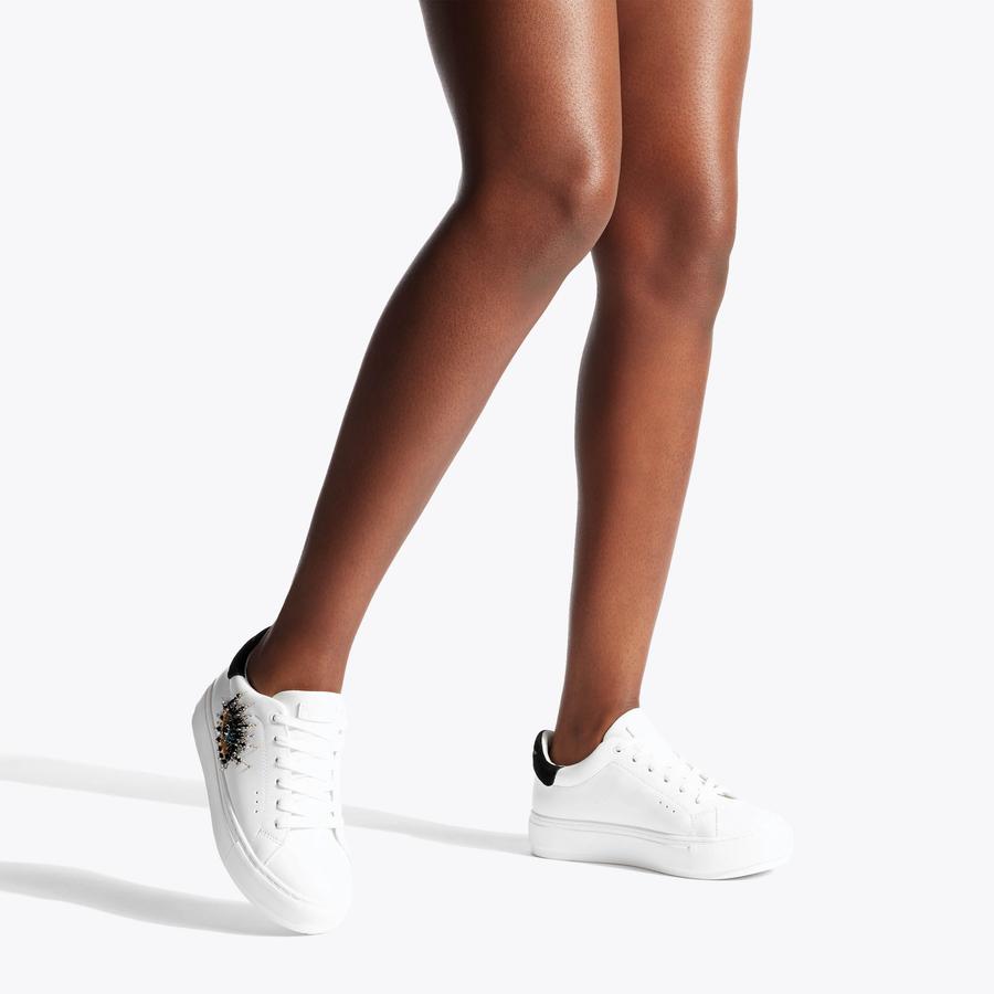 【関税込み】New Lucky 9 Sneakers in White Leather AMI Alexandre Mattiussi Lucky 9 Sneakers, $576 | farfetch