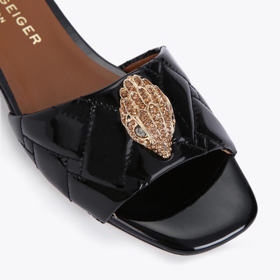 Womens black flat dress sandals sales