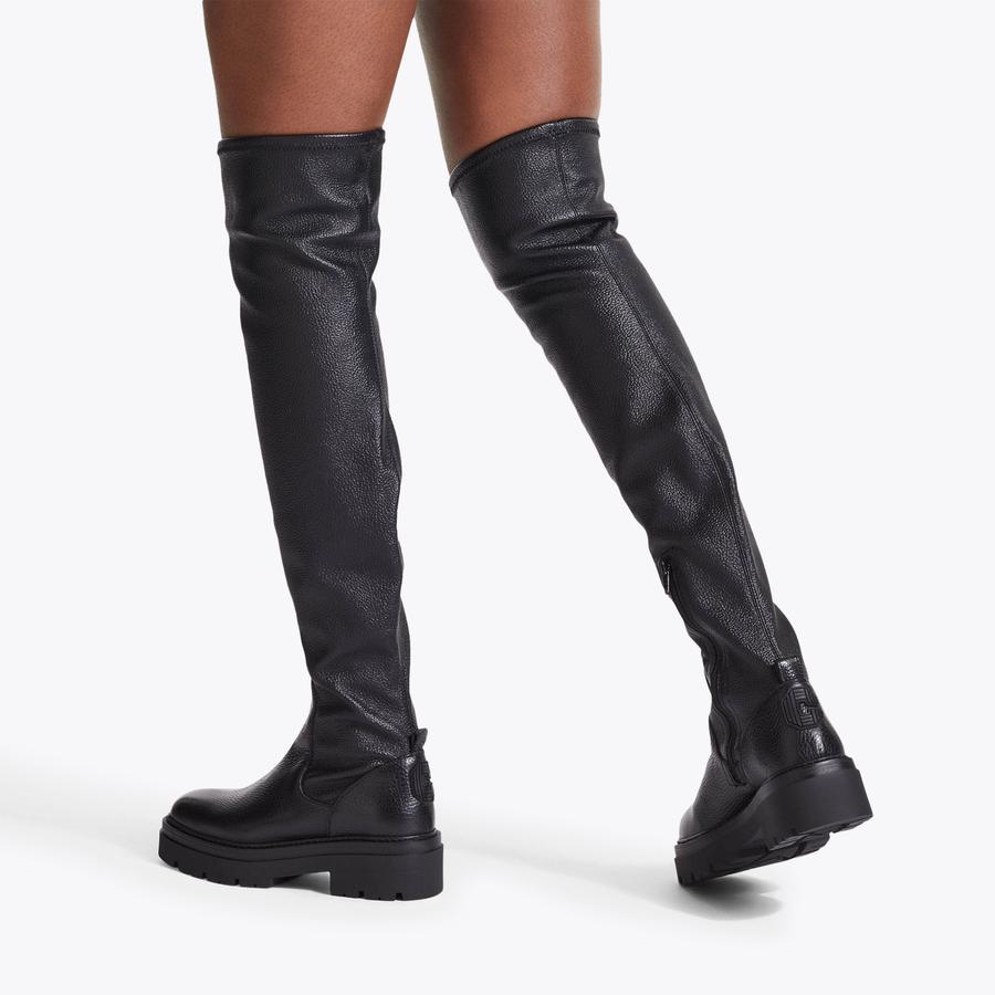 Elasticated thigh high boots best sale