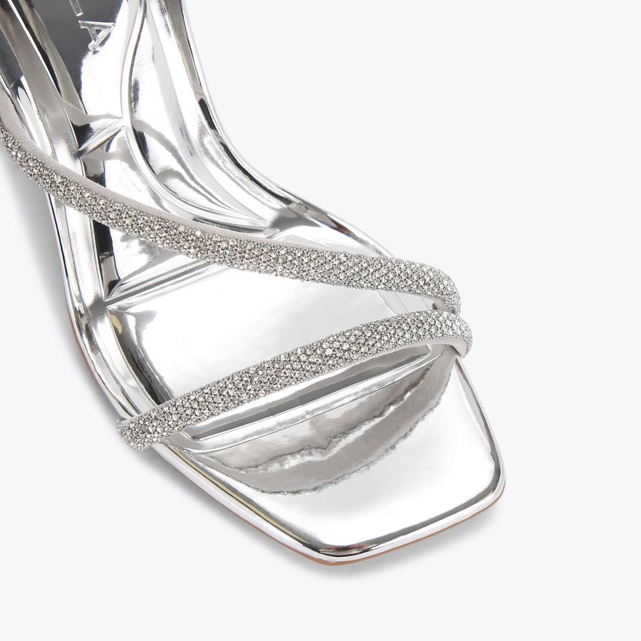 PAPARAZZI Silver High Heels by CARVELA