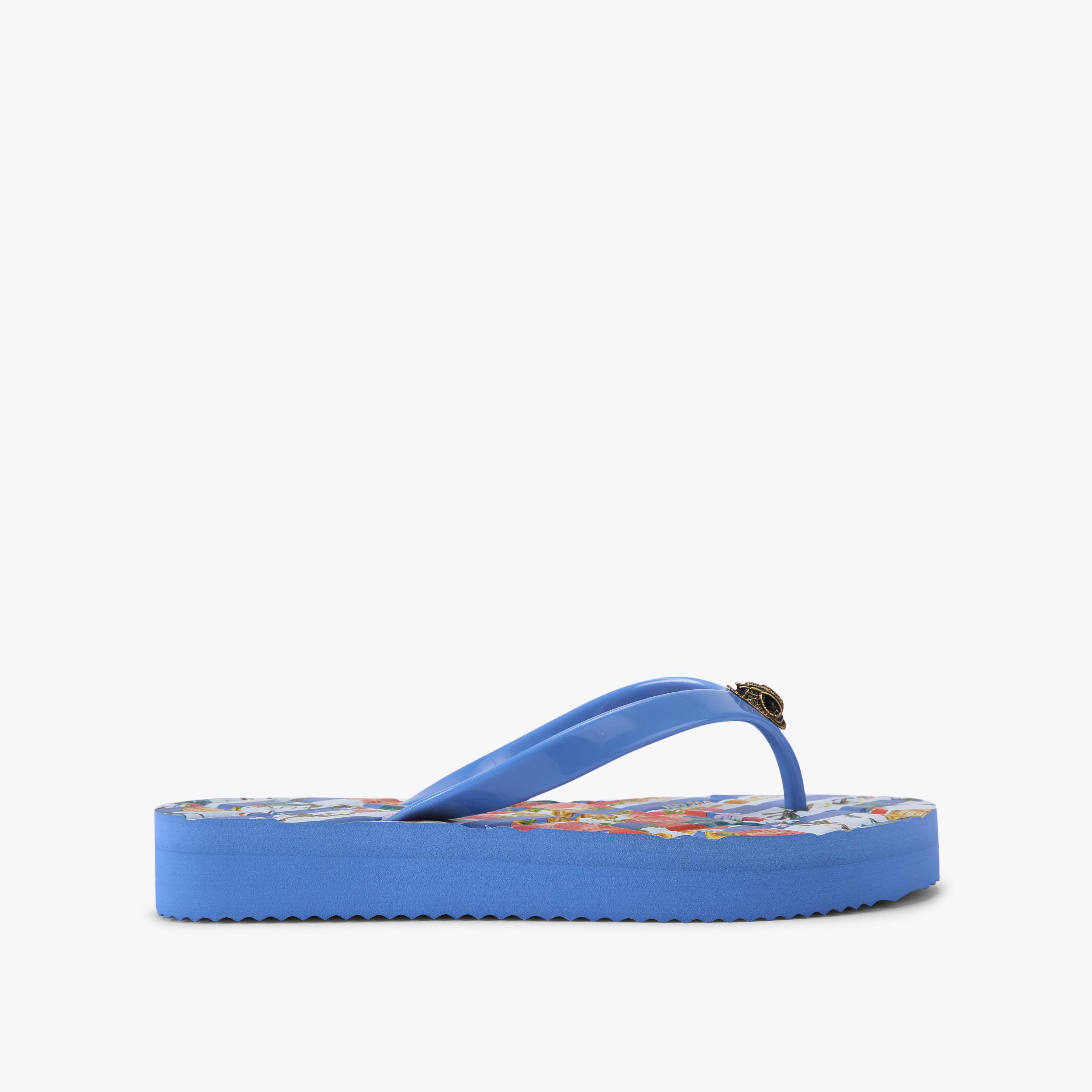 KENSINGTON Q FLIP FLOP Orange Swirl Sandal by KURT GEIGER LONDON