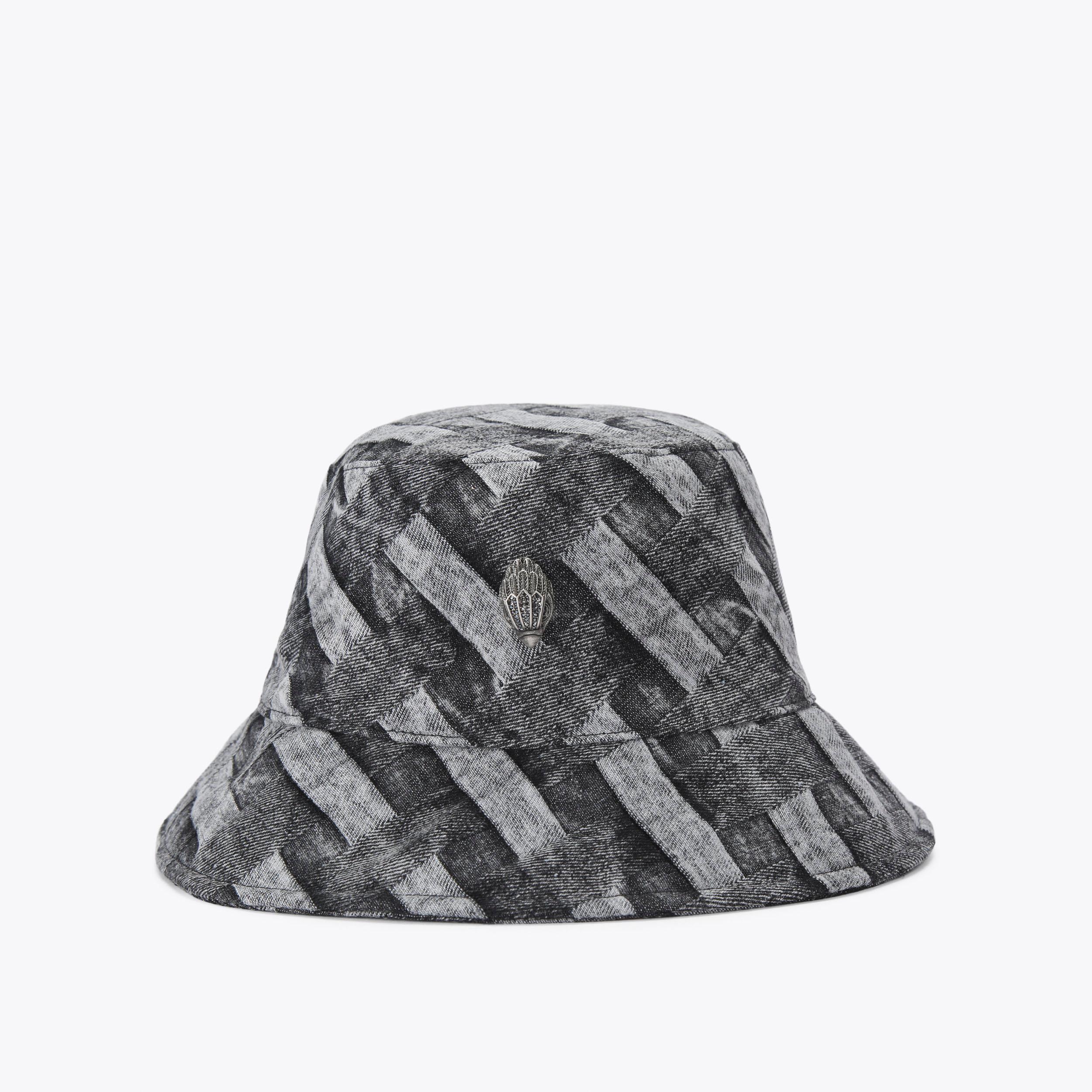 KENSINGTON BUCKET HAT Dark Denim Bucket Hat by KURT GEIGER LONDON