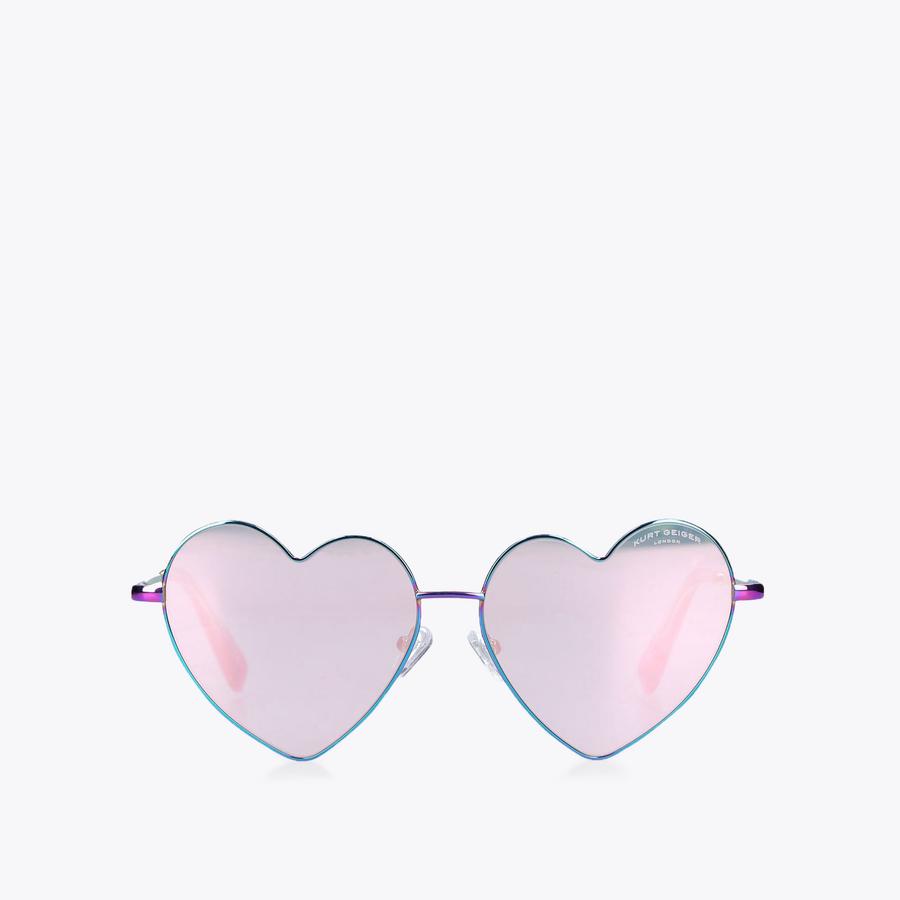 METAL HEART SUNGLASSES Metal Heart Shaped Sunglasses by KURT GEIGER LONDON