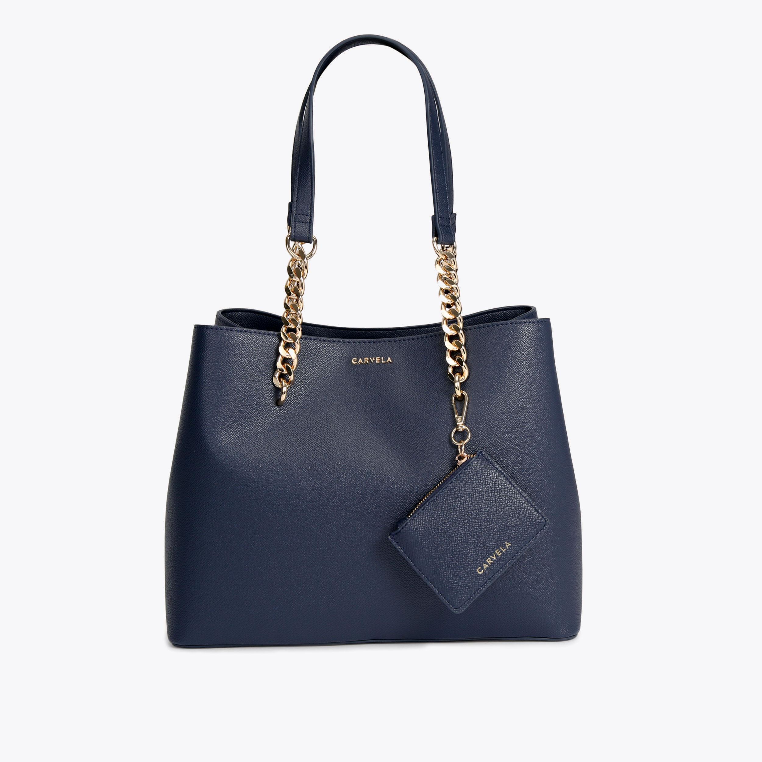 CAMMIE 2 Navy Tote Bag by CARVELA