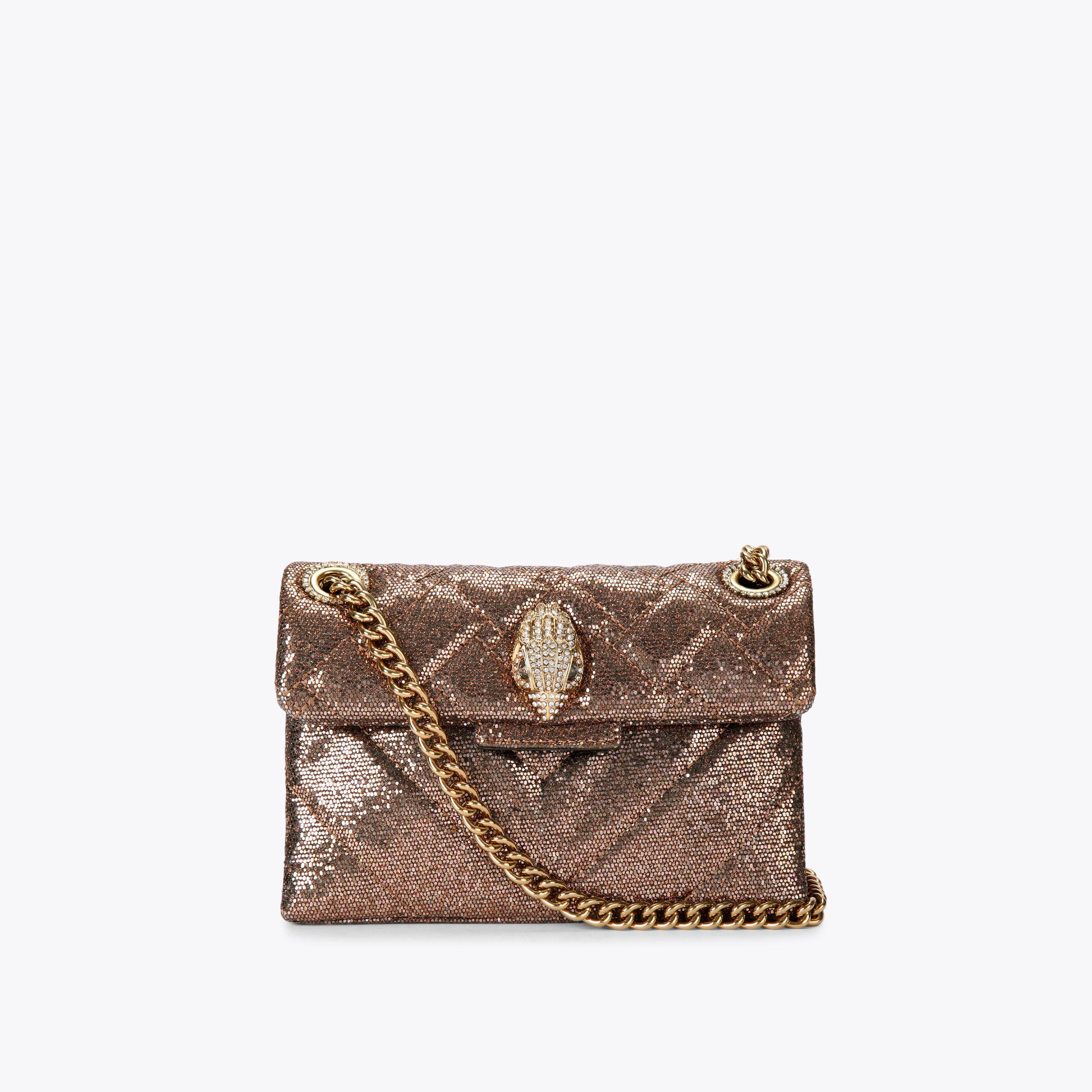 LUREX MINI KENSINGTON gold fabric mini kensington by KURT GEIGER LONDON