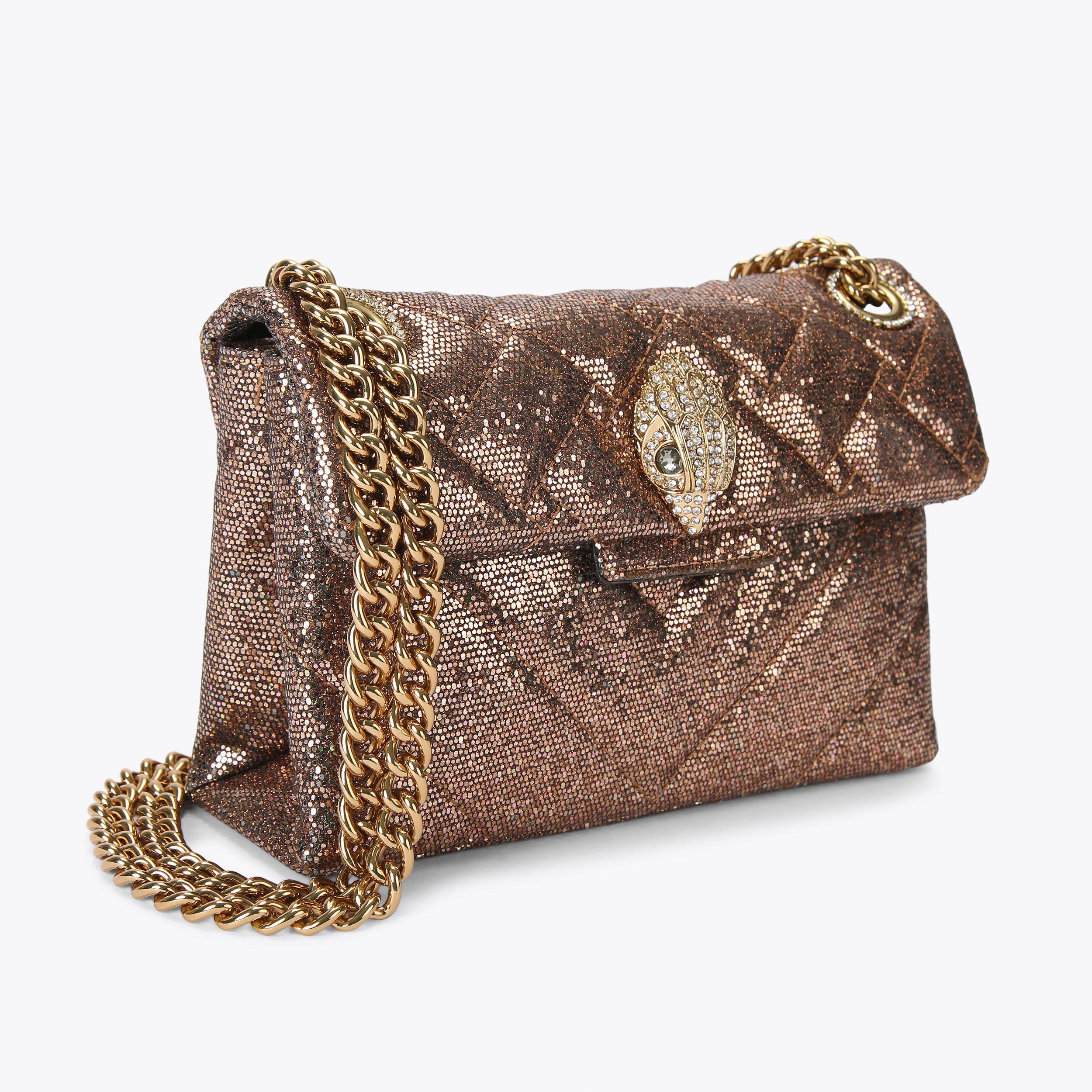 LUREX MINI KENSINGTON gold fabric mini kensington by KURT GEIGER LONDON