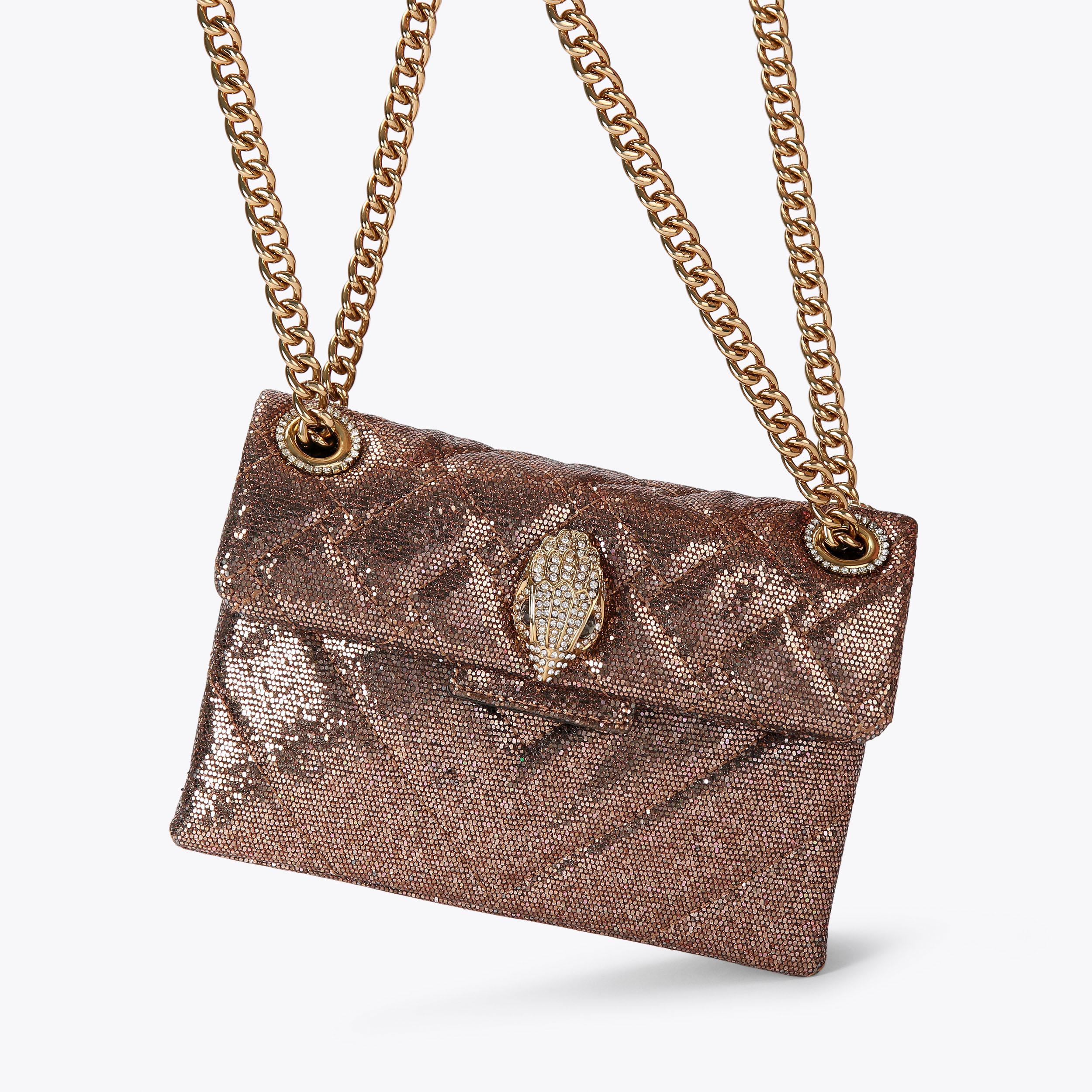 LUREX MINI KENSINGTON gold fabric mini kensington by KURT GEIGER LONDON