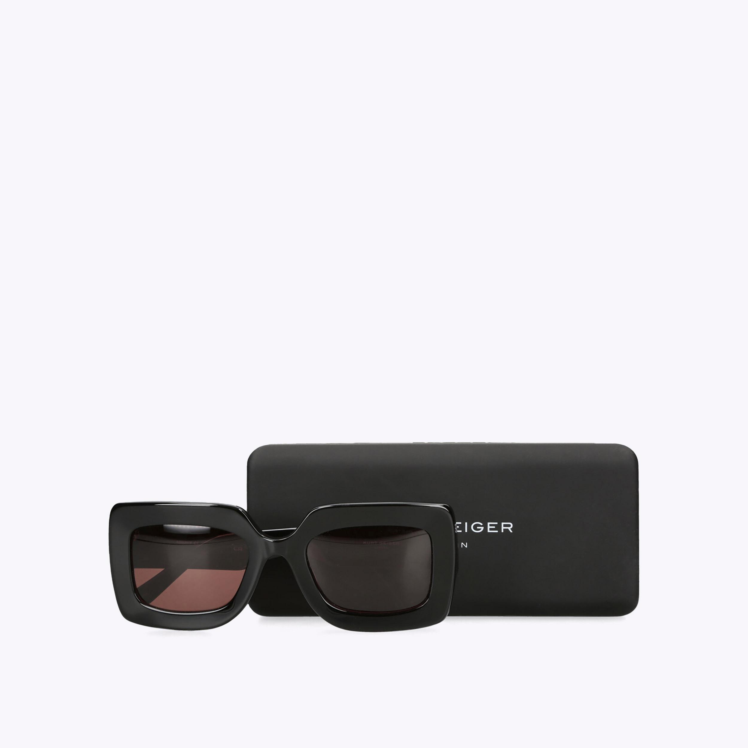 KENSINGTON SUNGLASSES Black Acetate Sunglasses by KURT GEIGER LONDON