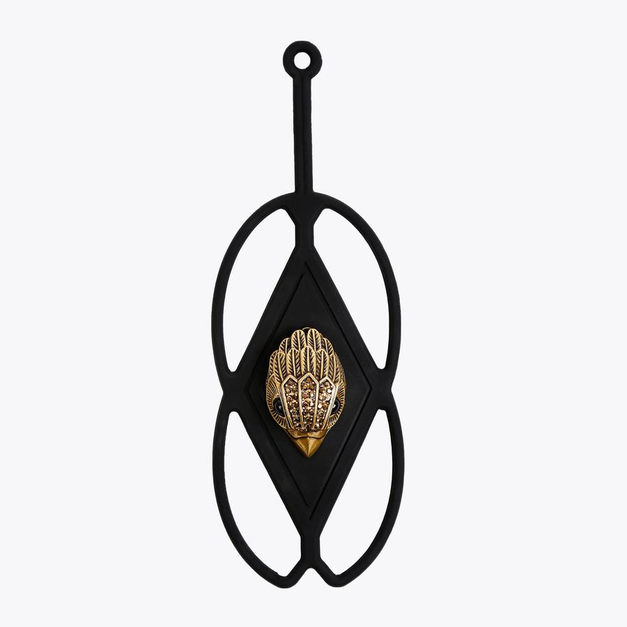 EAGLE PHONE HOLDER Eagle Head Silicone Phone Holder by KURT  Kurt Geiger Black and Gold Eagle Phone Charm Chain main image 0