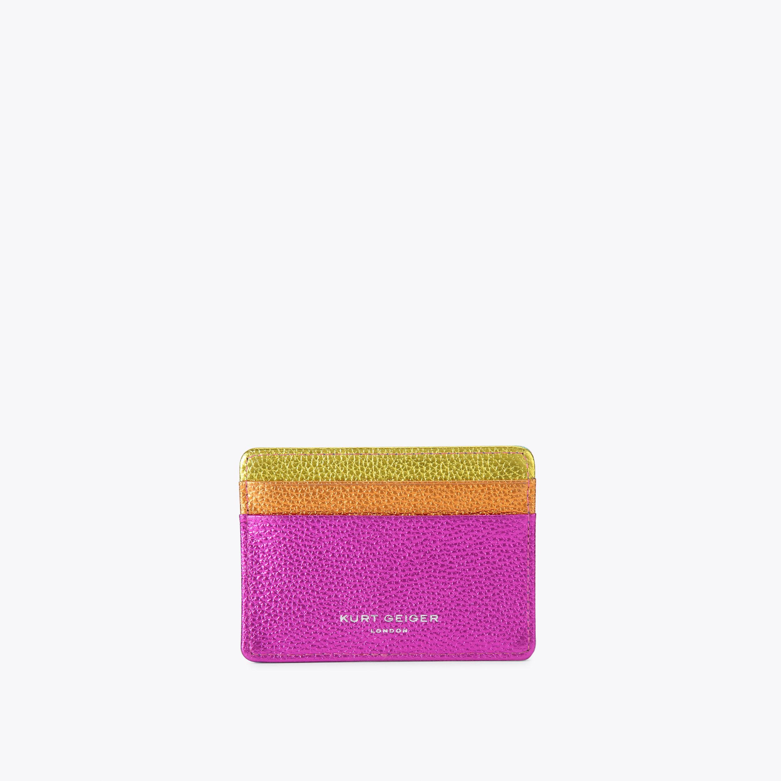 CARD HOLDER Blue Textured Card Holder by KURT GEIGER LONDON
