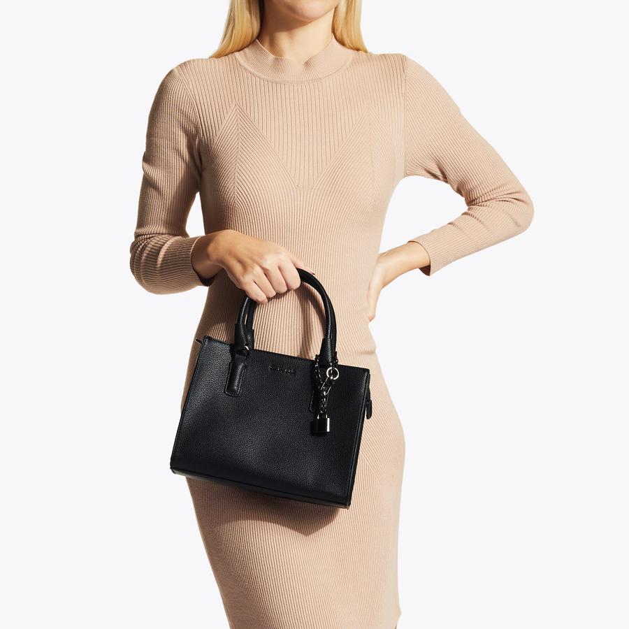 MINI LATTE Mini Black Purse Cross Body Bag by CARVELA