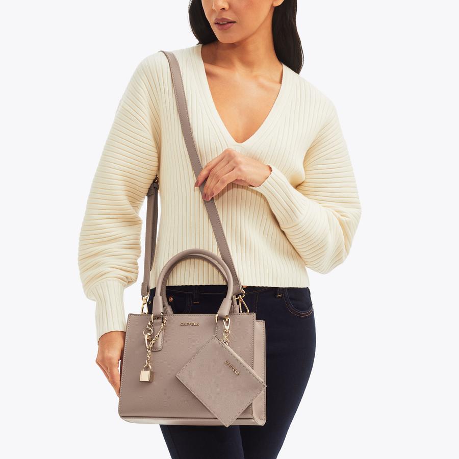 MINI LATTE mini tote bag by CARVELA