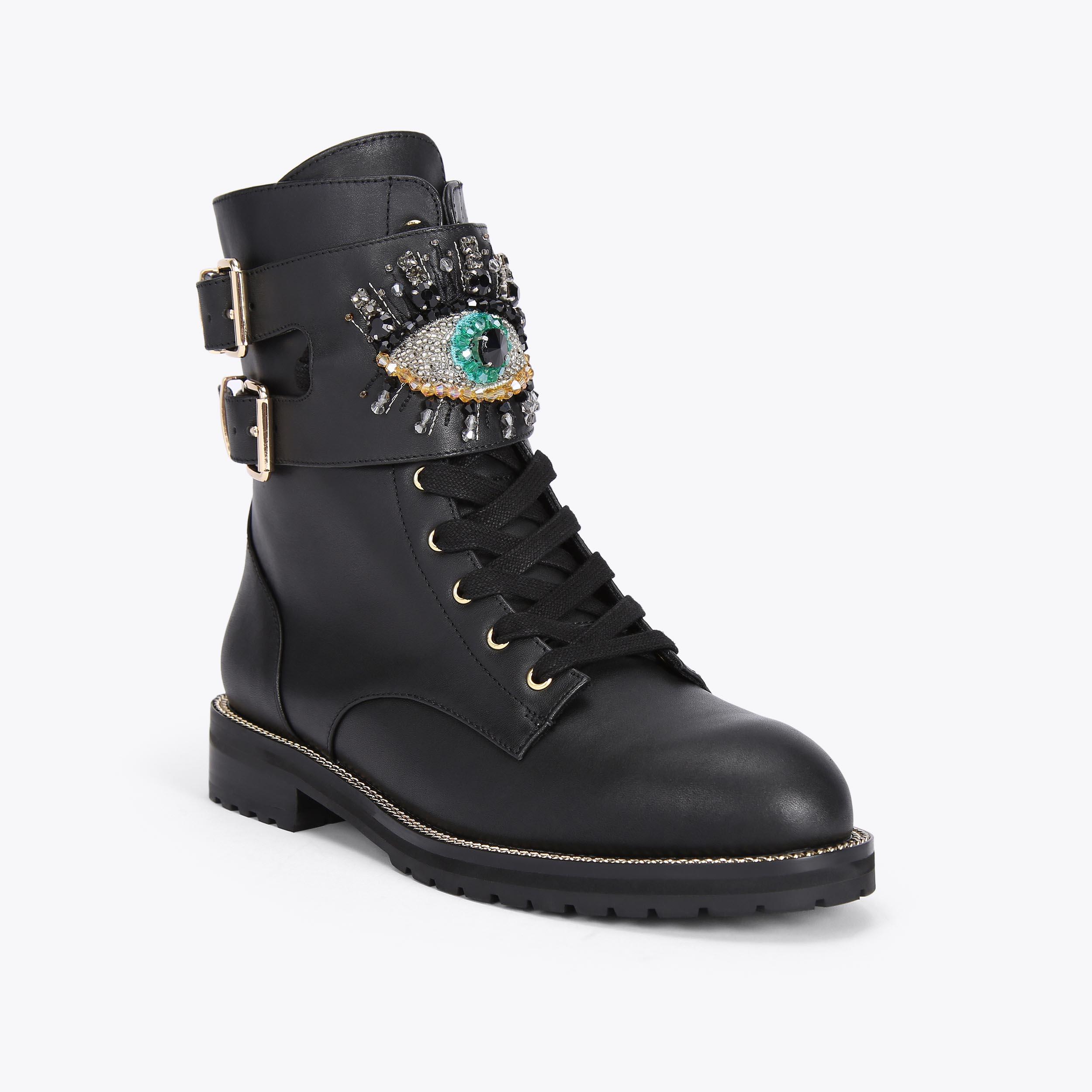 Kurt geiger sale black biker boots