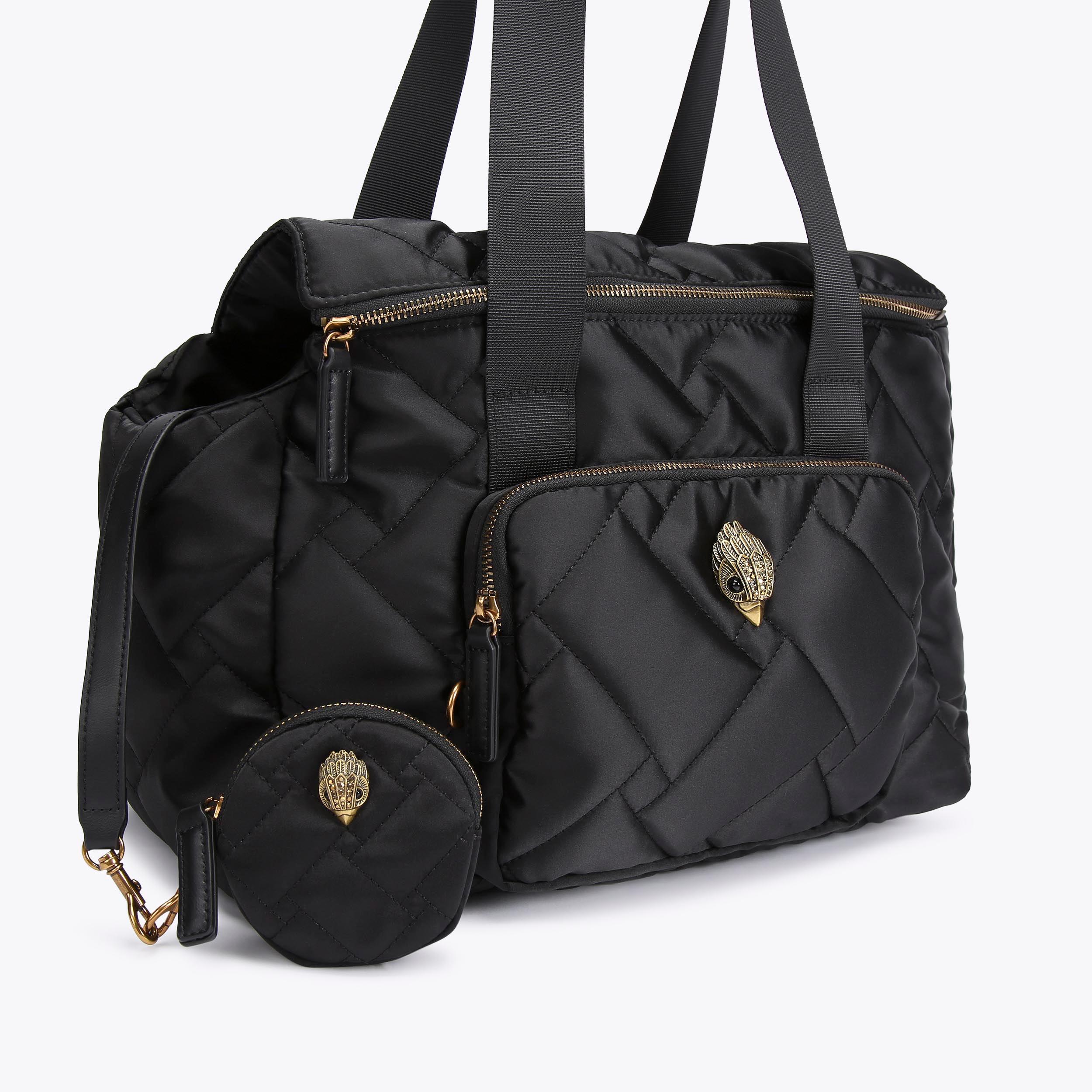 RECYCLED DOG BAG Black Quilted Dog Bag by KURT GEIGER LONDON