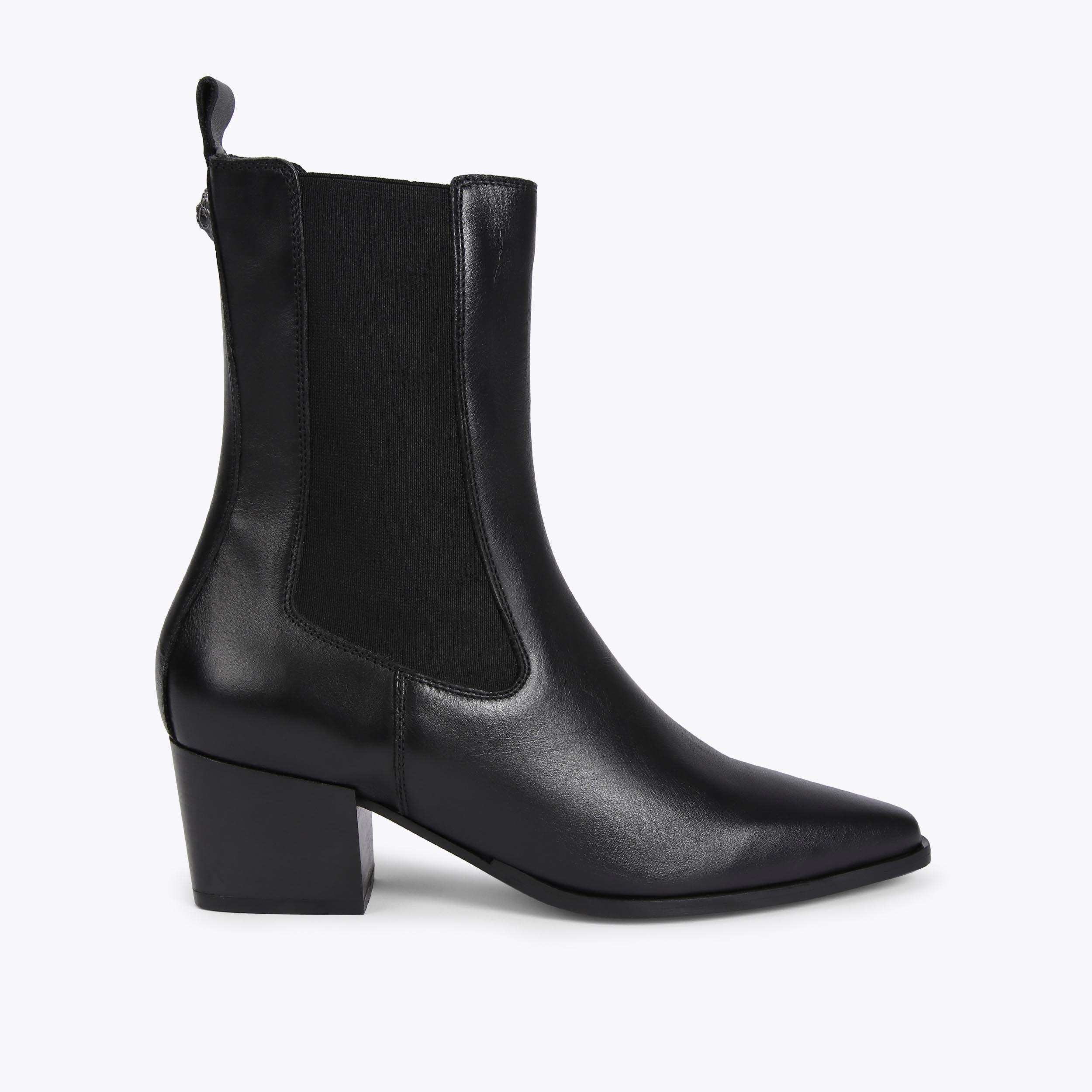 Kurt geiger black outlet heeled boots