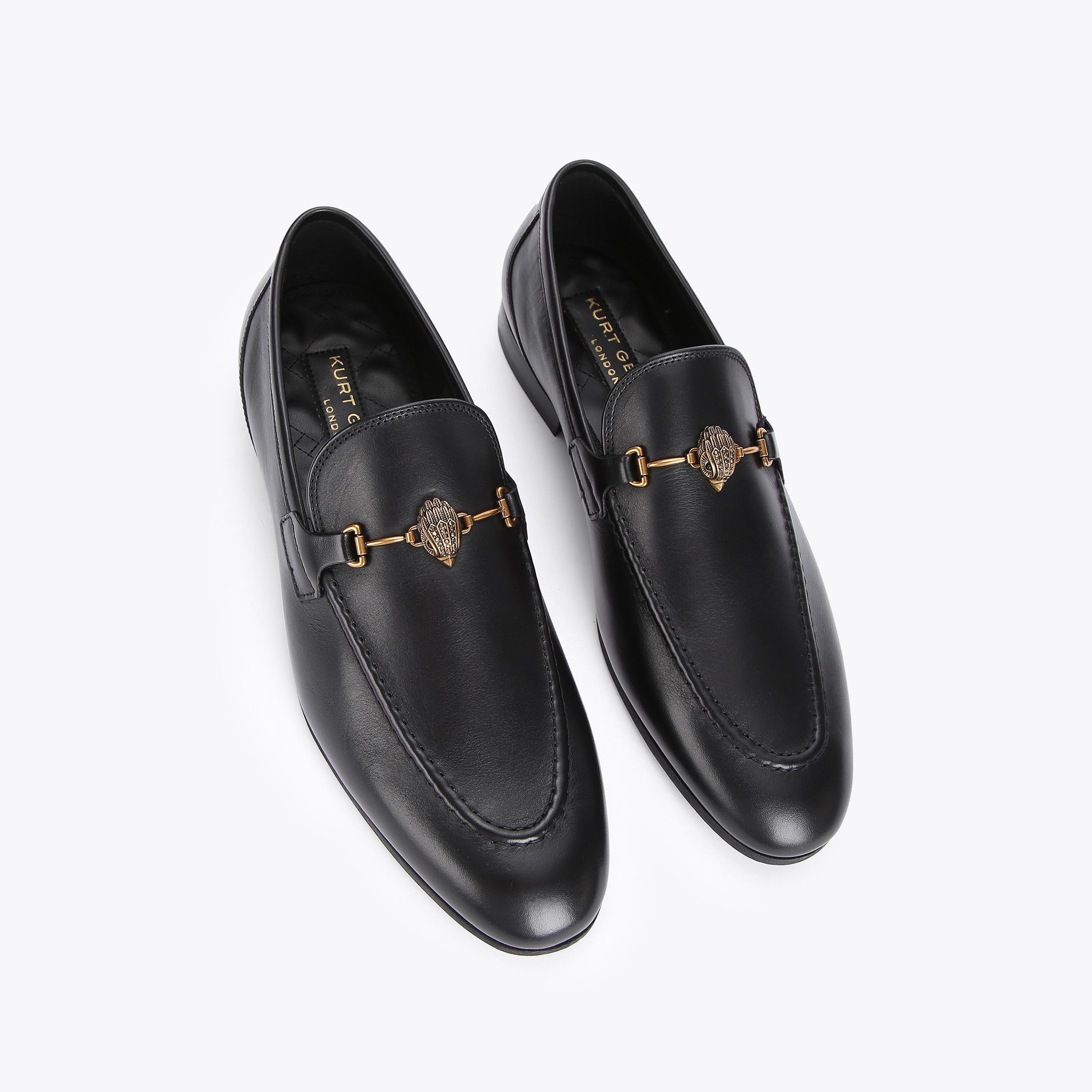 ALI Black Leather Loafer by KURT GEIGER LONDON