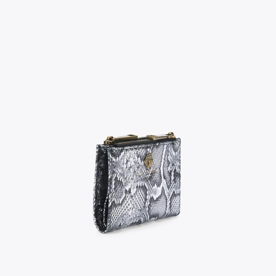 Black and white snake print clutch bag sale