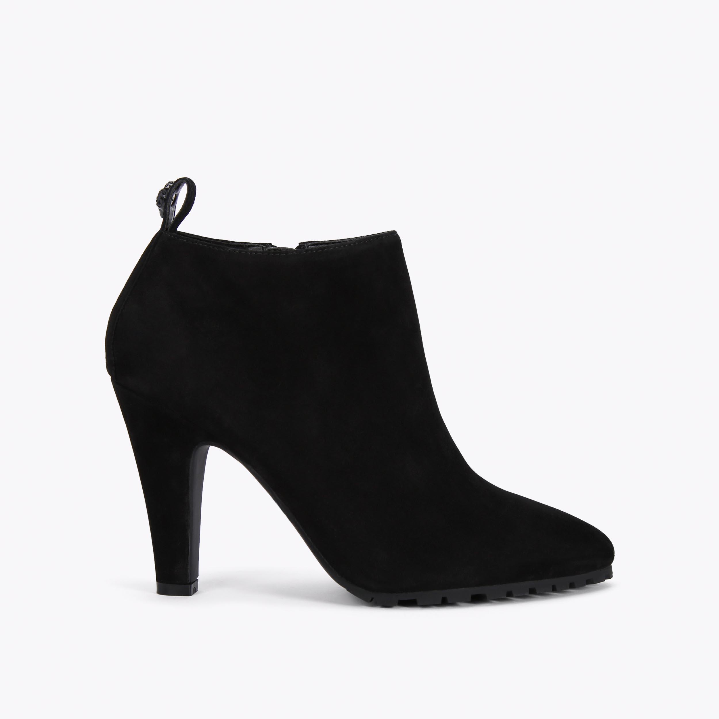 SHOREDITCH BOOTIE Black Suede Ankle Boots by KURT GEIGER LONDON