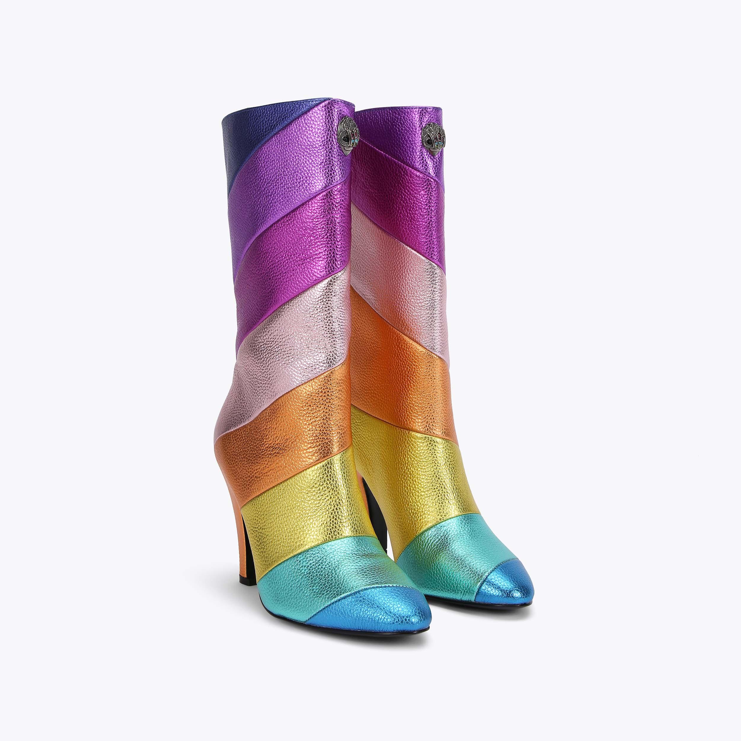 RAINBOW KENSINGTON BOOT Rainbow Stripe Metallic