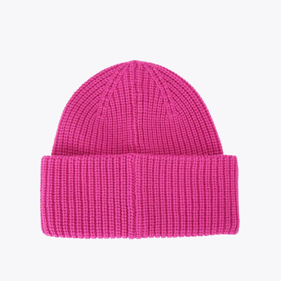 EVIL EYE BEANIE Fuchsia Evil Eye Crystal Beanie Hat by KURT