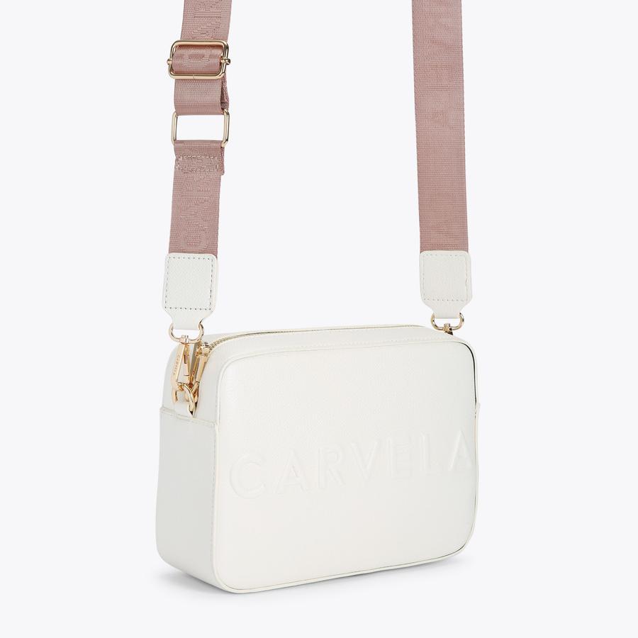 FRAME X BODY White Cross Body Bag by CARVELA