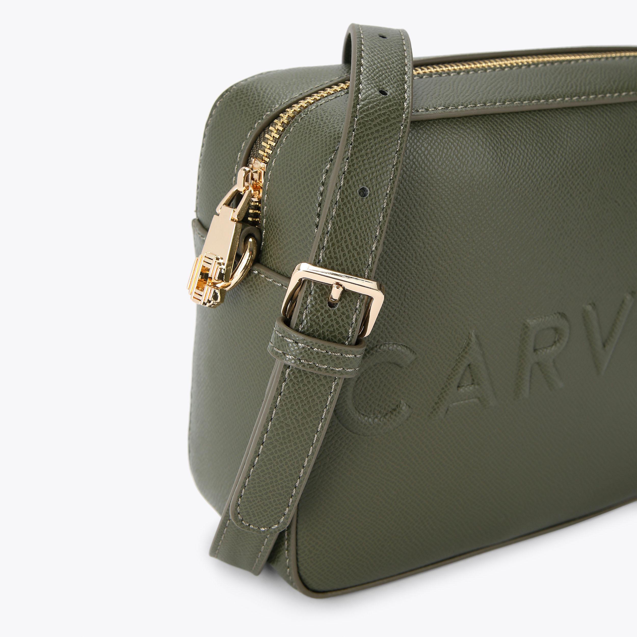 FRAME X BODY Khaki Cross Body Bag by CARVELA