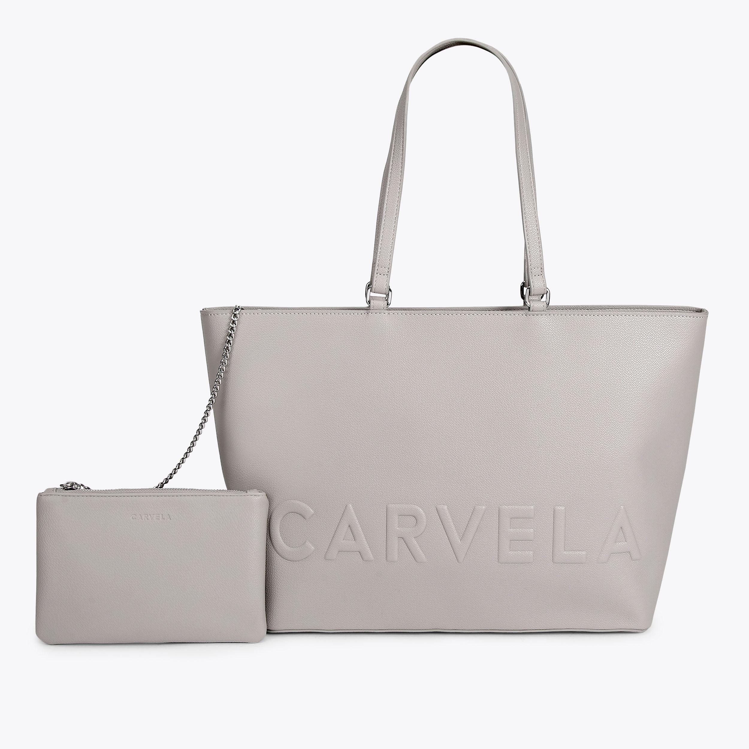 Carvela winged tote 2025 bag grey