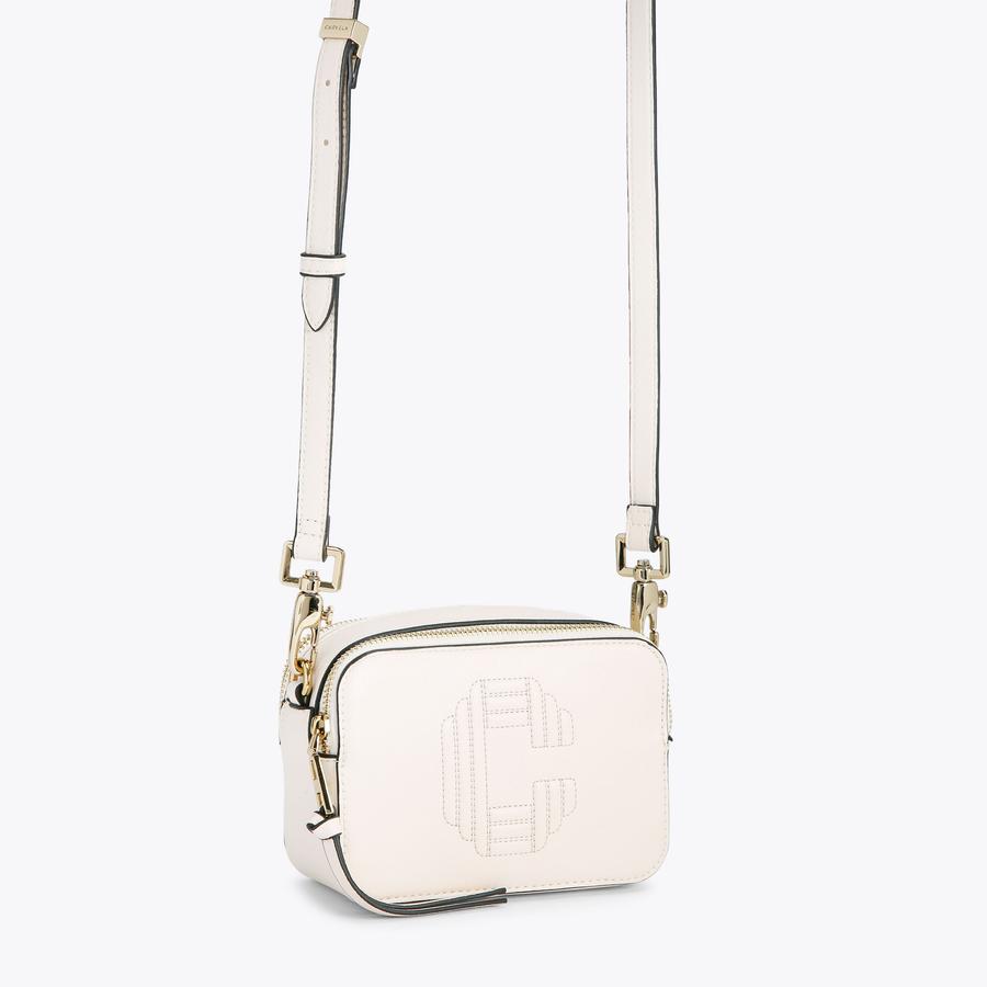 ICON MINI X BODY Bone Cross Body Bag by CARVELA