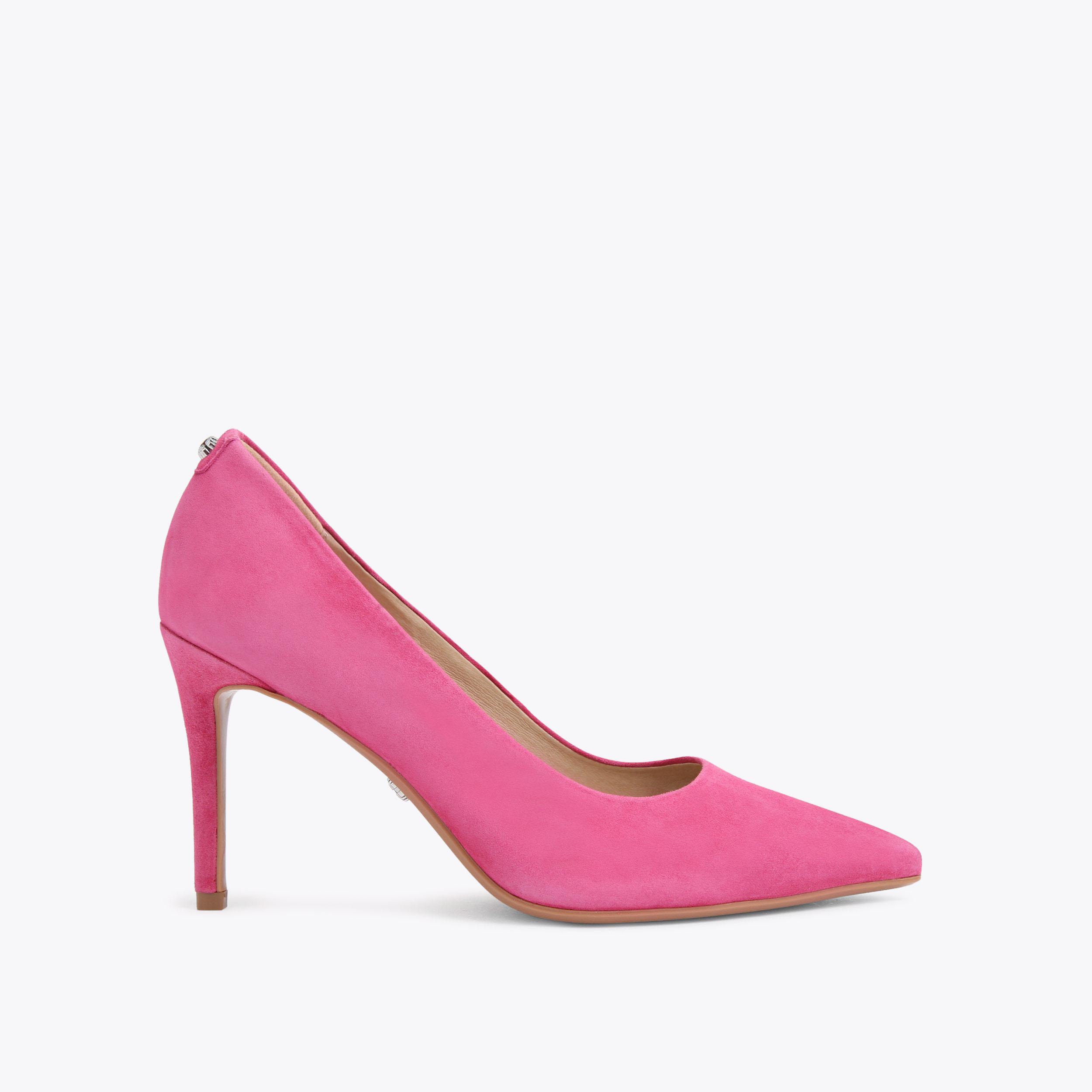 Fuchsia sales suede pumps