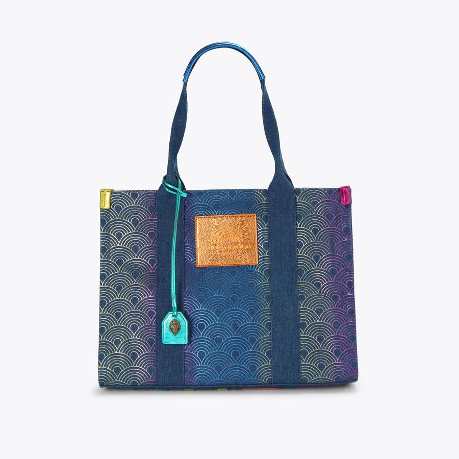 未使用　everyone nylon logo tote bag (BLUE) LG SOUTHBANK TOTE Denim Blue Large Tote by KURT GEIGER LONDON