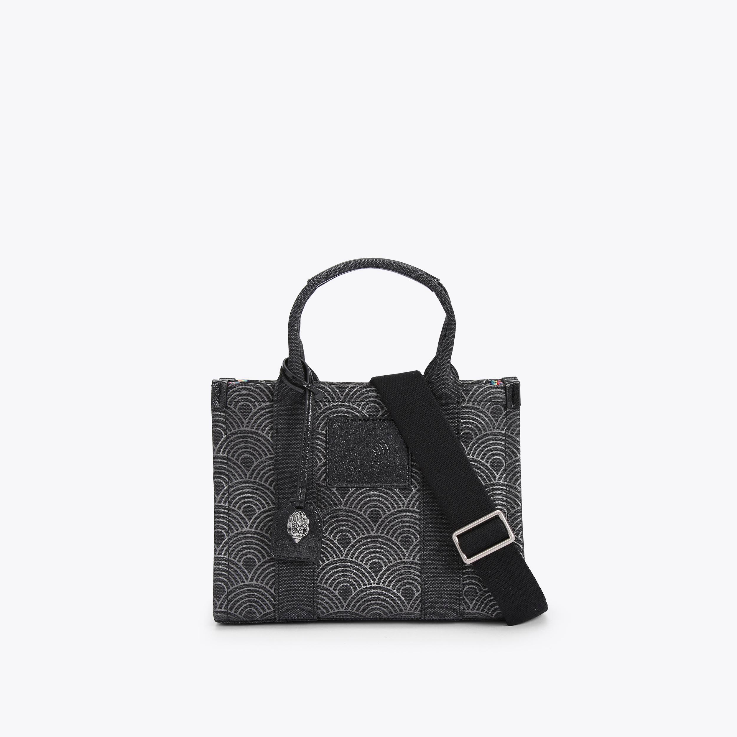 Black fabric outlet bag